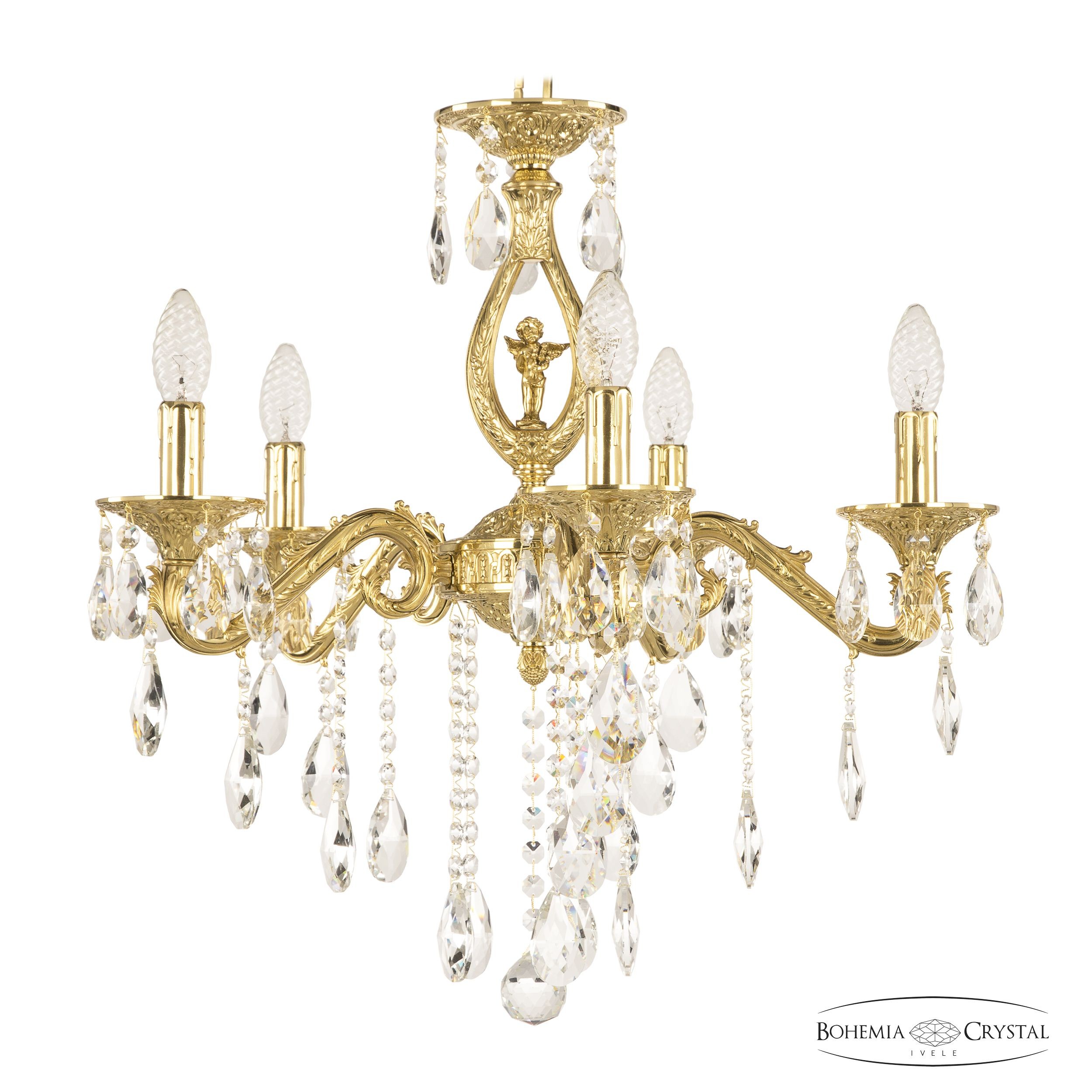 Подвесная хрустальная люстра 7102 Bohemia 71402/5/175 B G FA10S