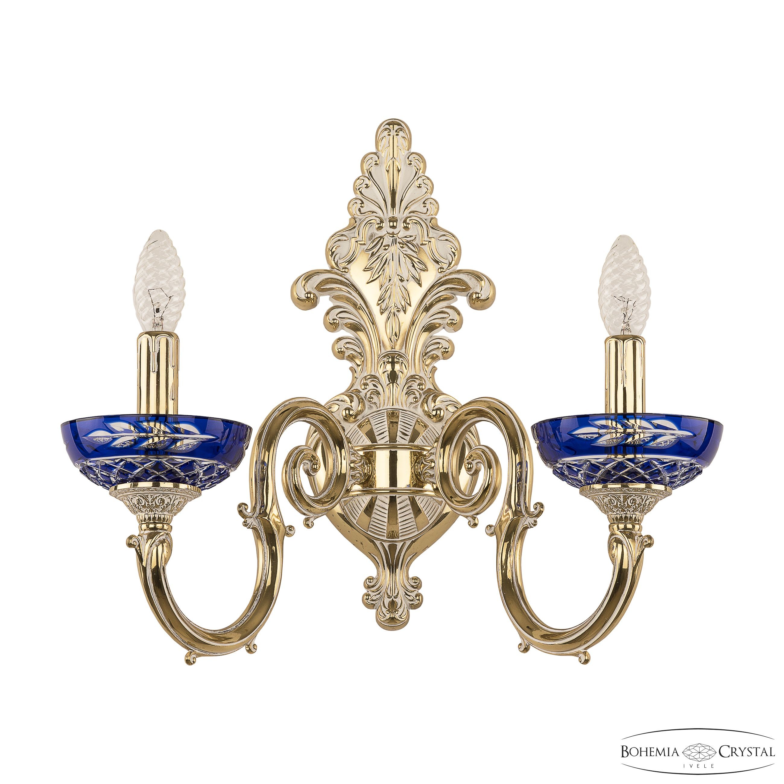 Настенное бра Bohemia 7203 7203B15/2/210 GW P Clear-Blue/H-1J
