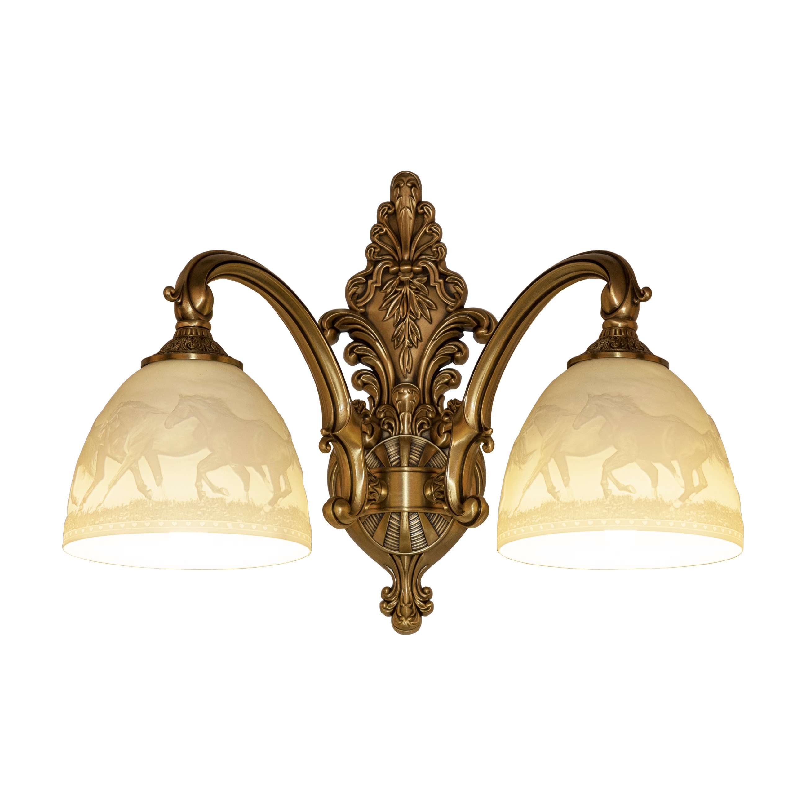 Настенное бра Bohemia 7209 7209B14/2/175 FP P1 D Horse