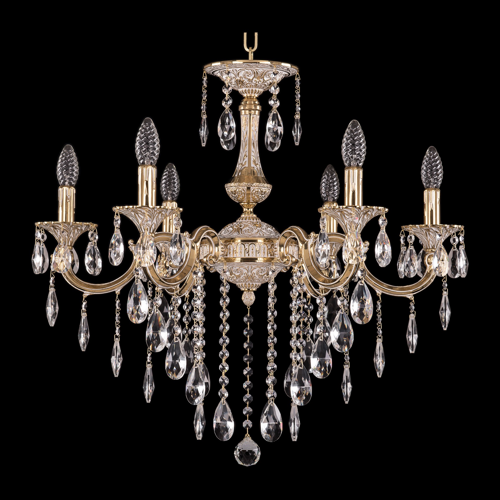 Подвесная хрустальная люстра 7201 Bohemia 72101/6/210 B GW