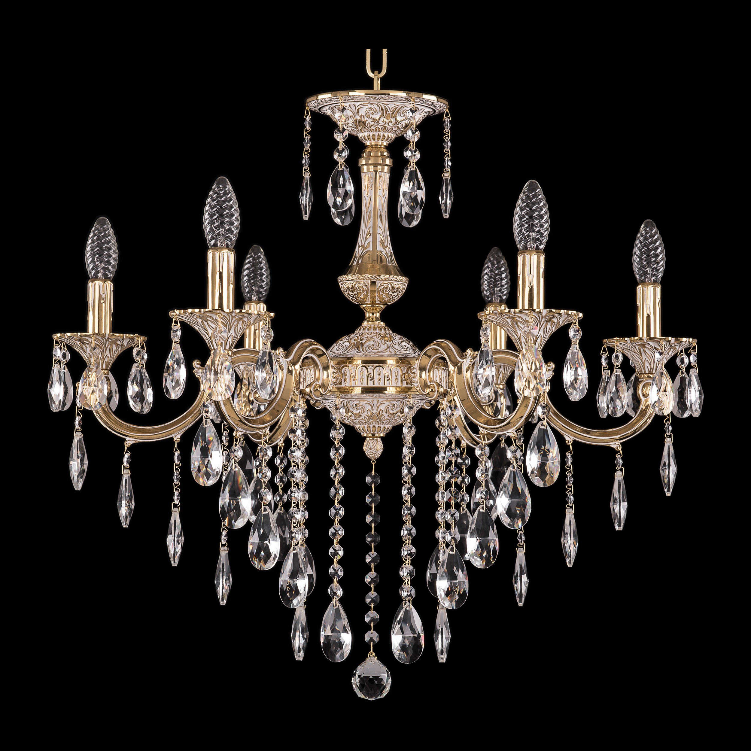 Подвесная хрустальная люстра 7201 Bohemia 72101/6/210 B GW