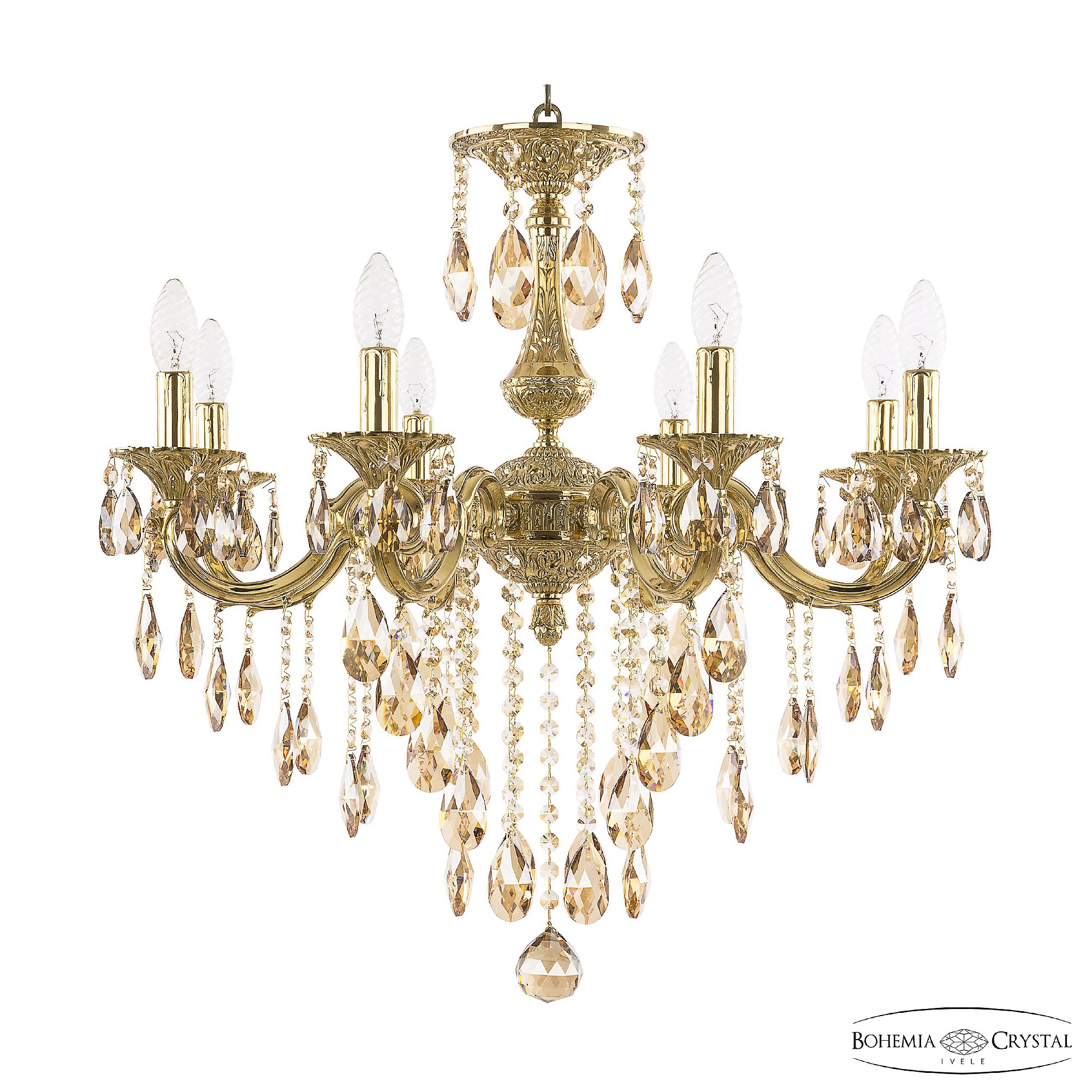 Подвесная хрустальная люстра 7201 Bohemia 72101/8/210 B G R721