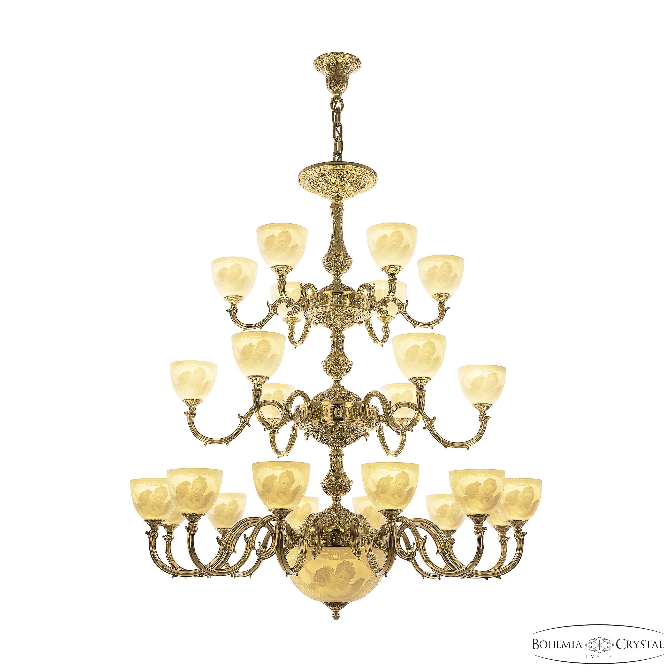 Подвесная люстра Bohemia 7201 72101P/12+6+6/360/3d G P1 U Angel