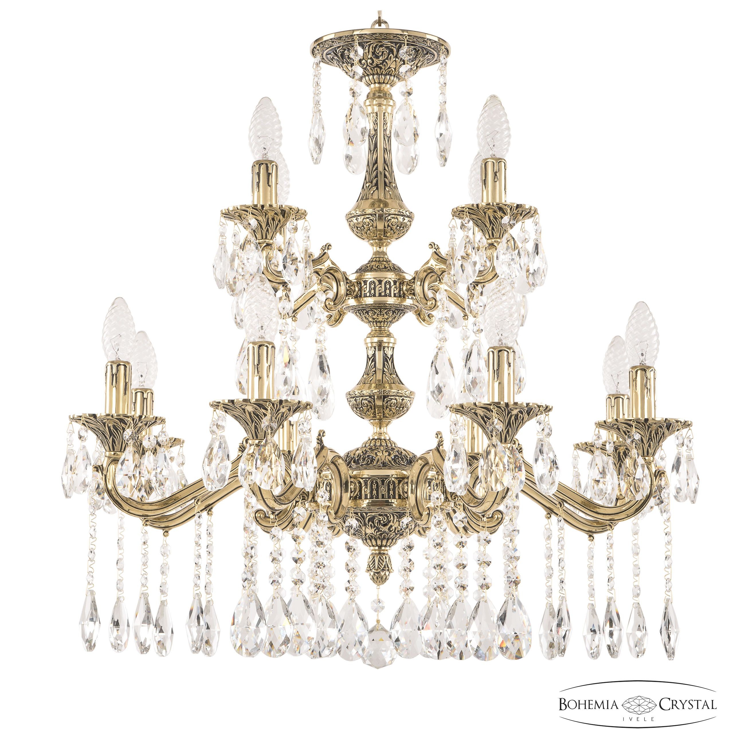 Подвесная хрустальная люстра 7202 Bohemia 72102/8+4/210/2d A GB