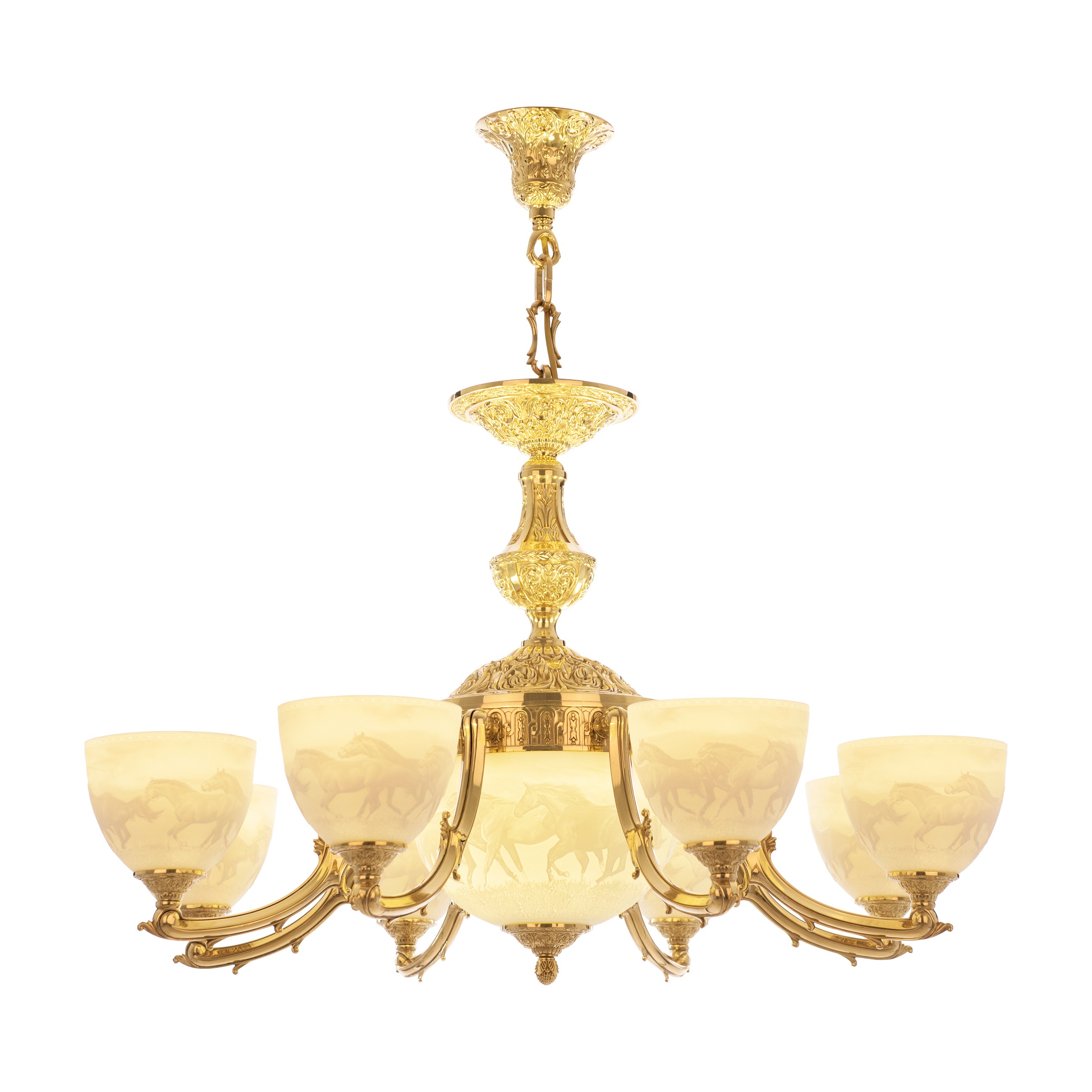 Подвесная люстра Bohemia 7211 72211P/8/210 G P1 U Horse