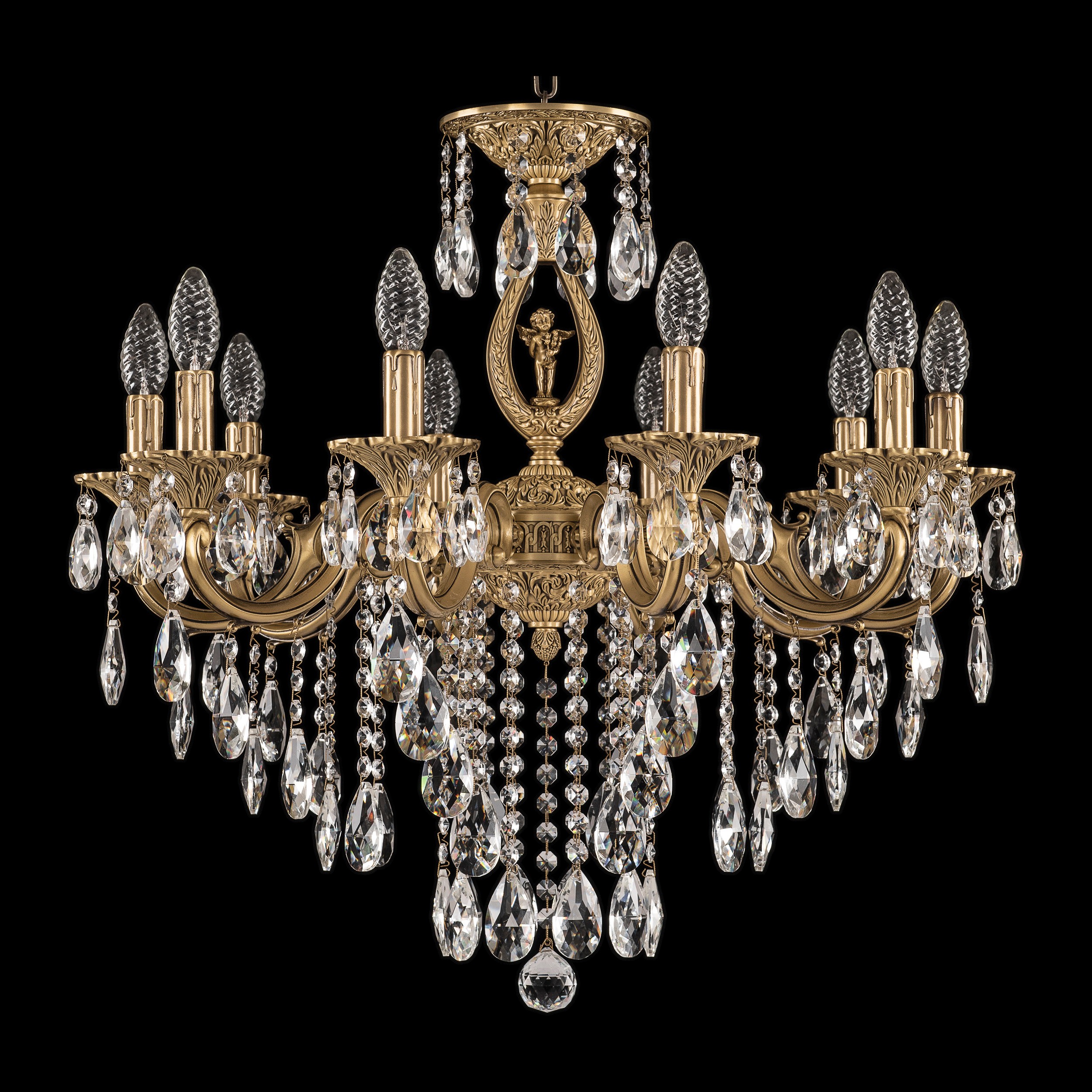 Подвесная хрустальная люстра 7201 Bohemia 72401/10/210 B FP FA10S