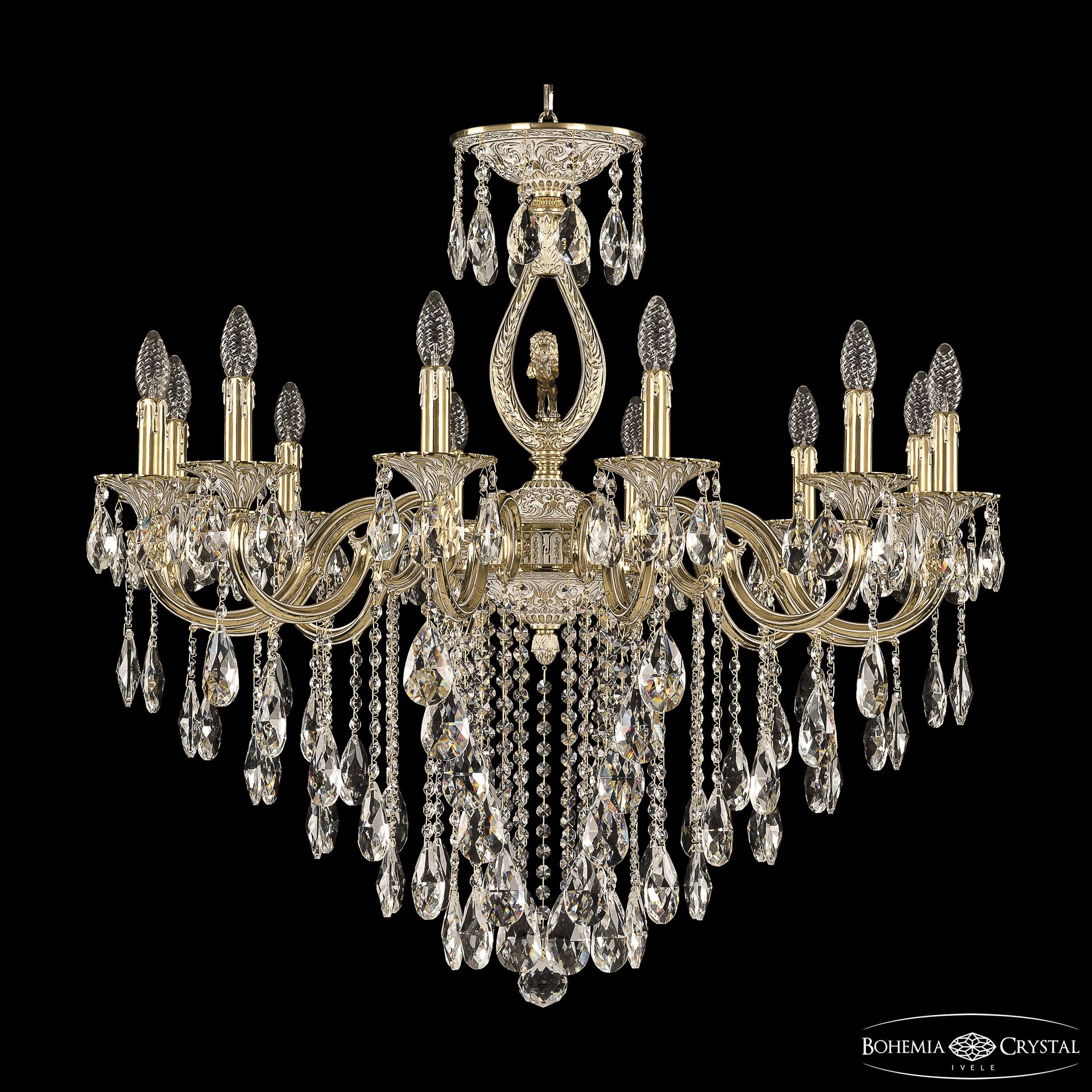 Подвесная хрустальная люстра 7201 Bohemia 72401/12/300 B GW FL3B
