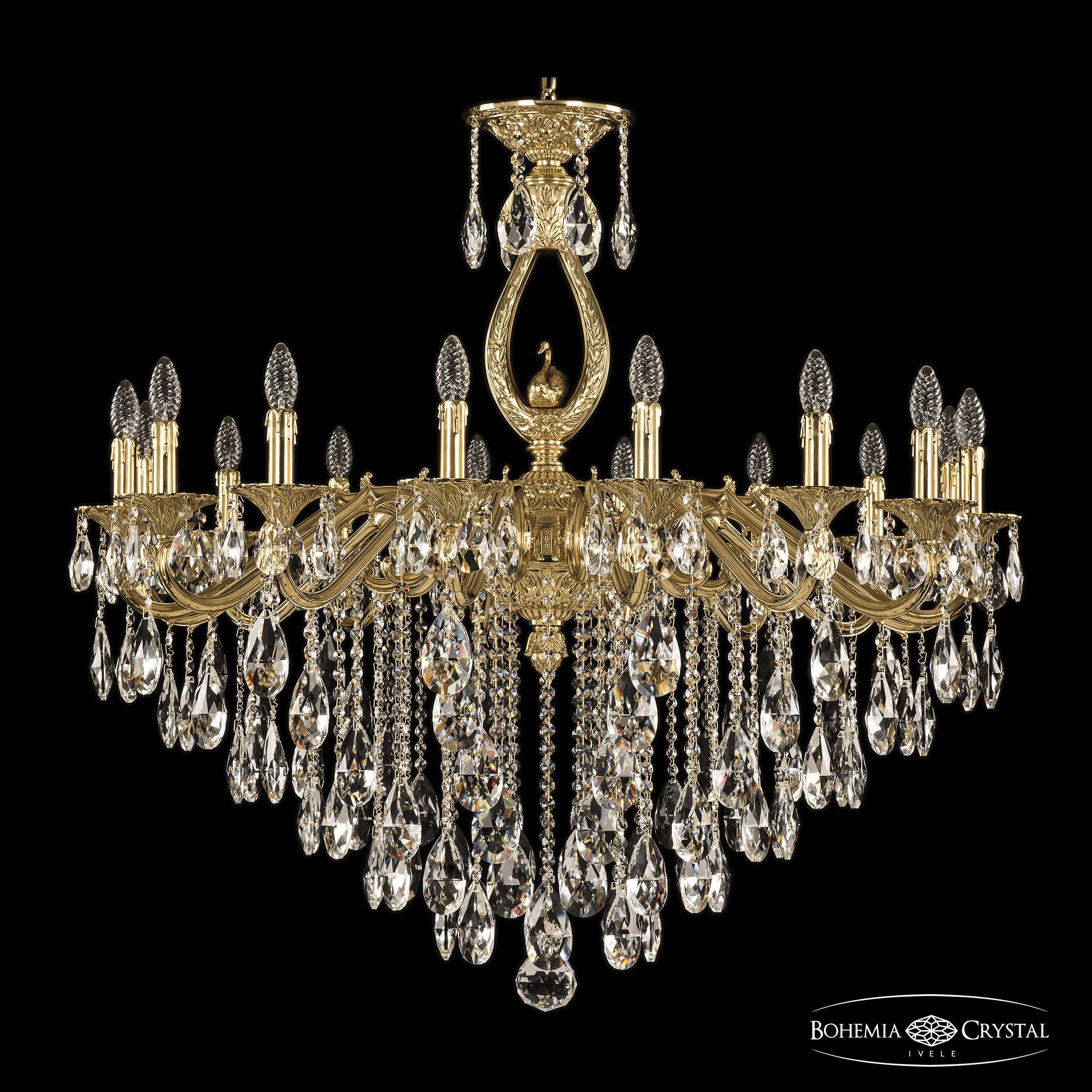 Подвесная хрустальная люстра 7202 Bohemia 72402/16/360 B G FS2B