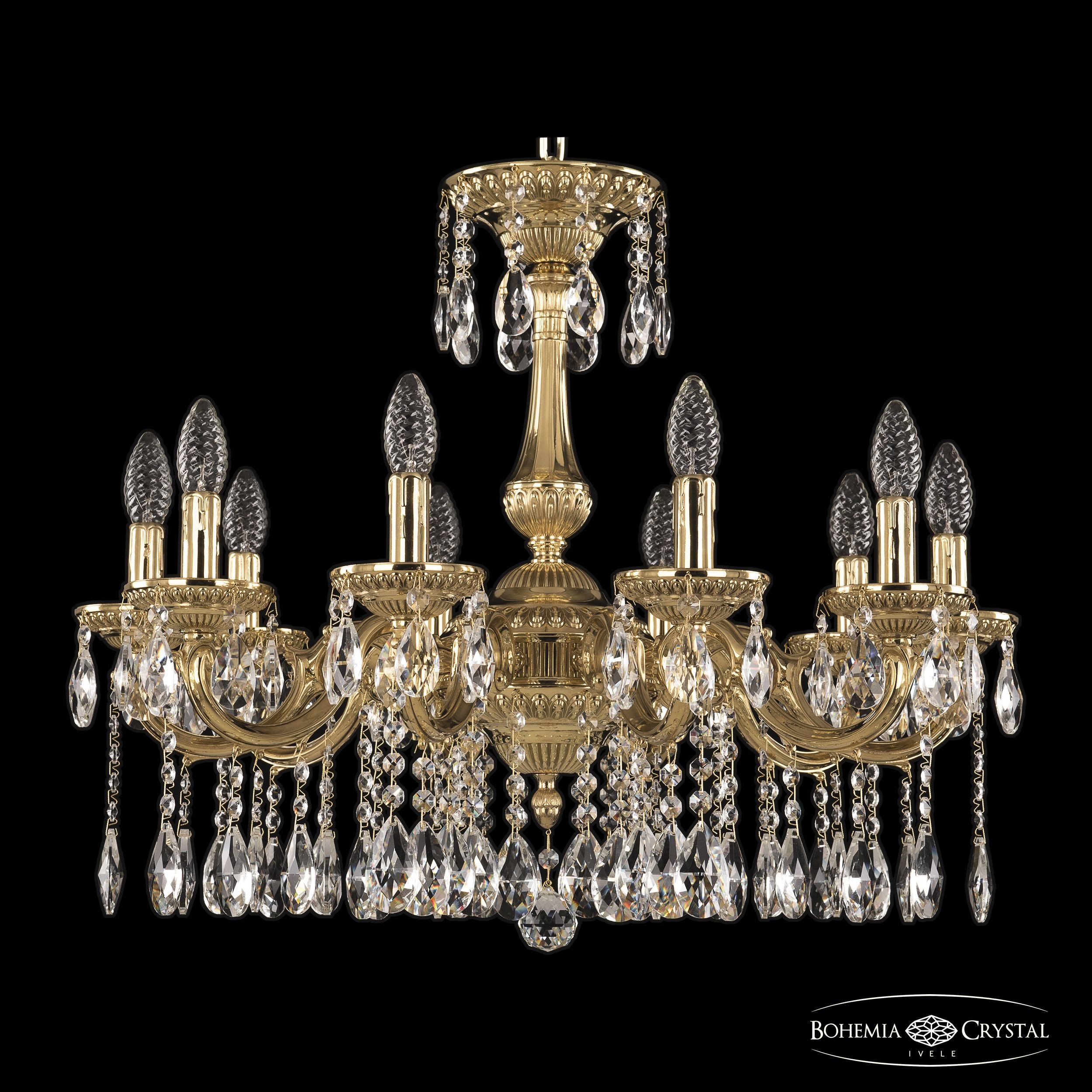Подвесная хрустальная люстра 7501 Bohemia 75101/10/210 A G
