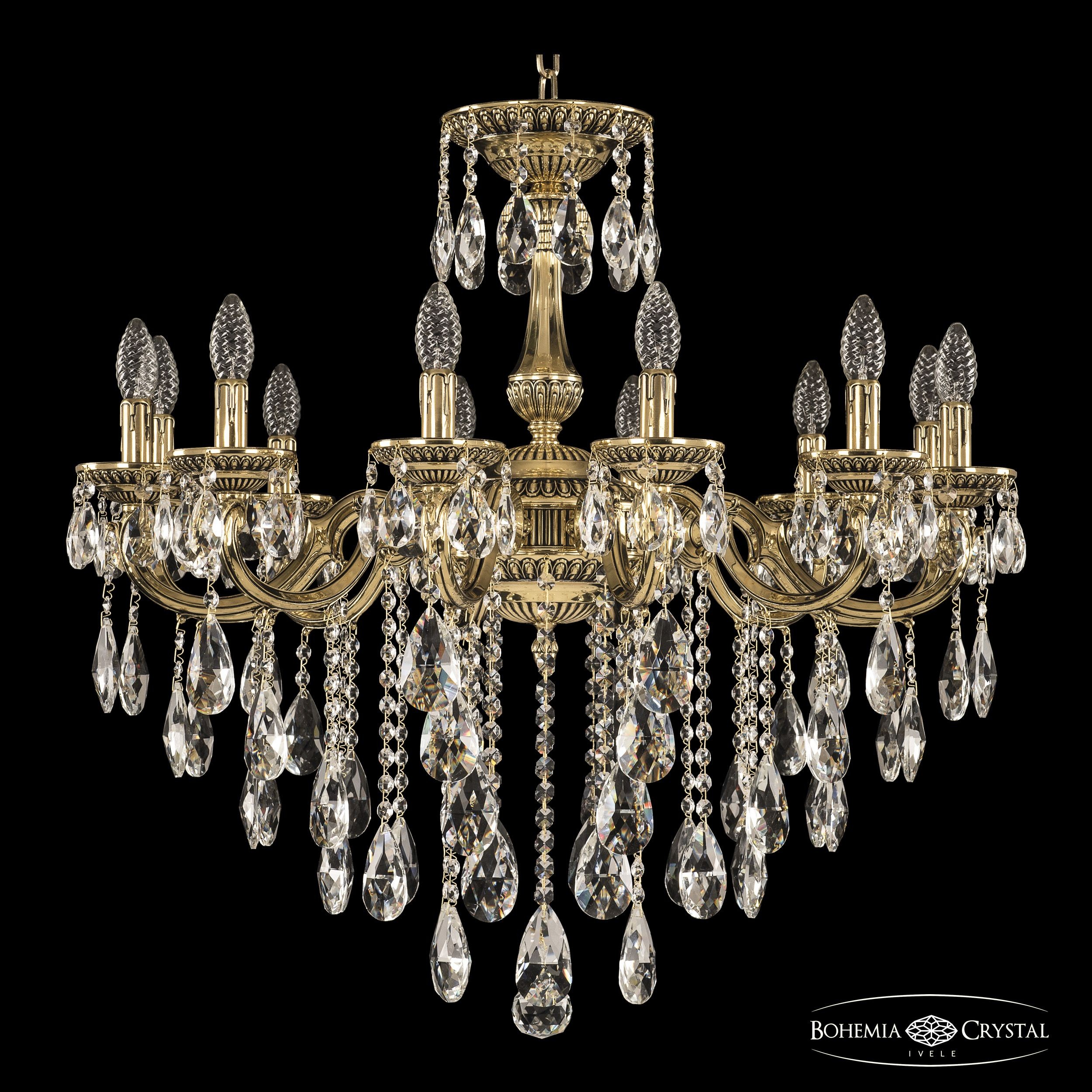 Подвесная хрустальная люстра 7501 Bohemia 75101/12/250 B GB