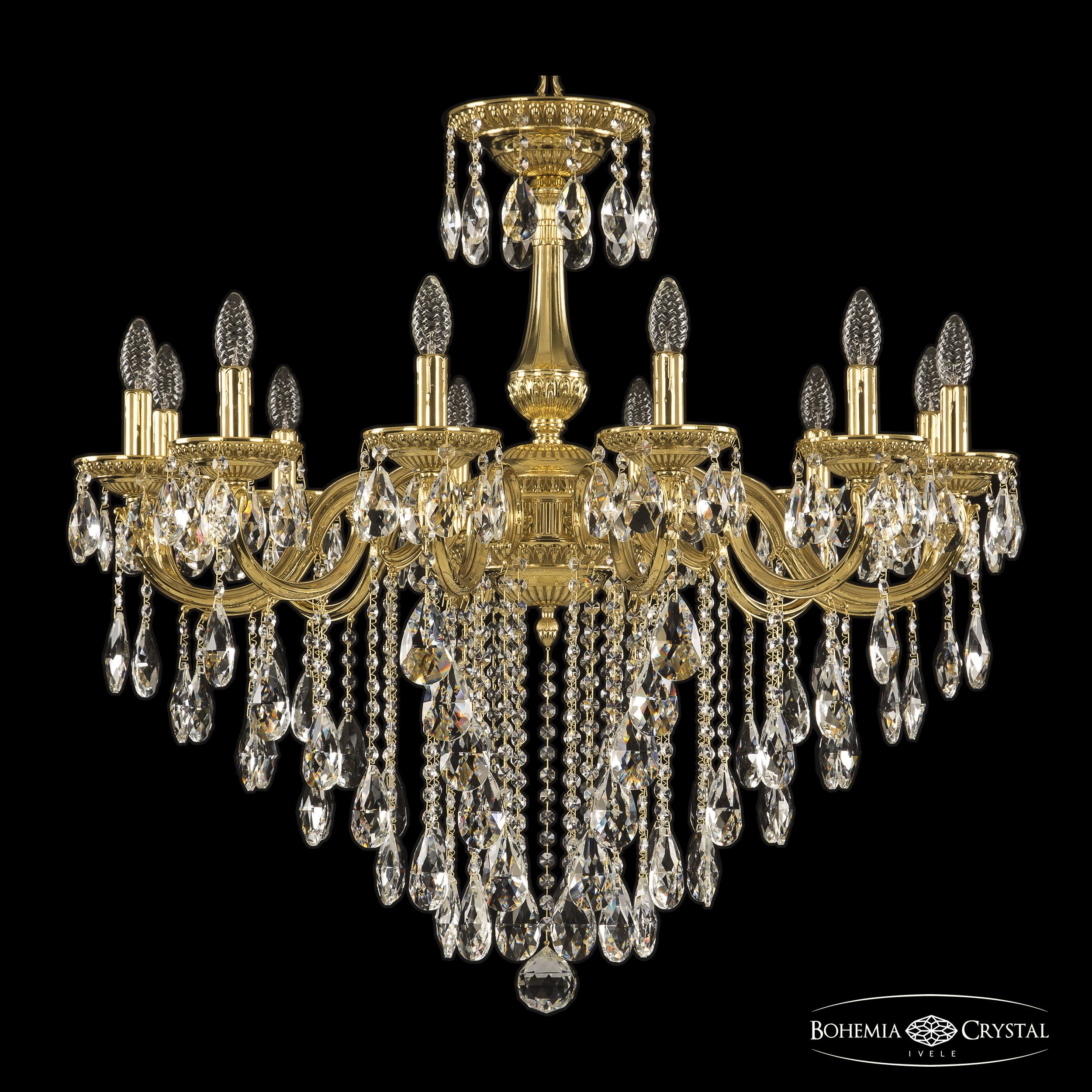 Подвесная хрустальная люстра 7501 Bohemia 75101/12/300 B G