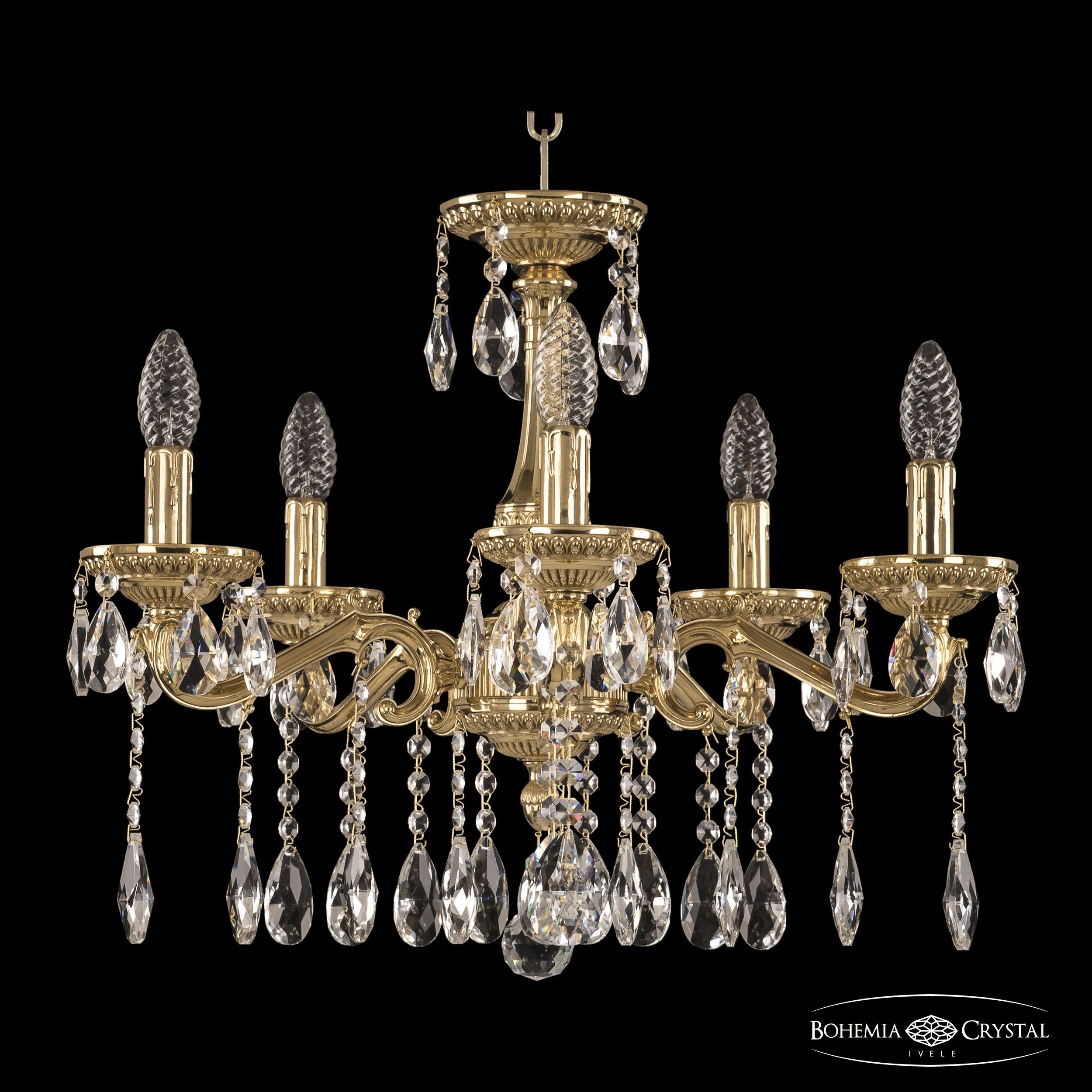 Подвесная хрустальная люстра 7502 Bohemia 75102/5/175 A G