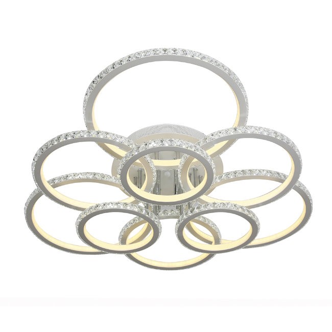 Потолочная люстра с пультом Офели Seven Fires SF7013/9C-WT