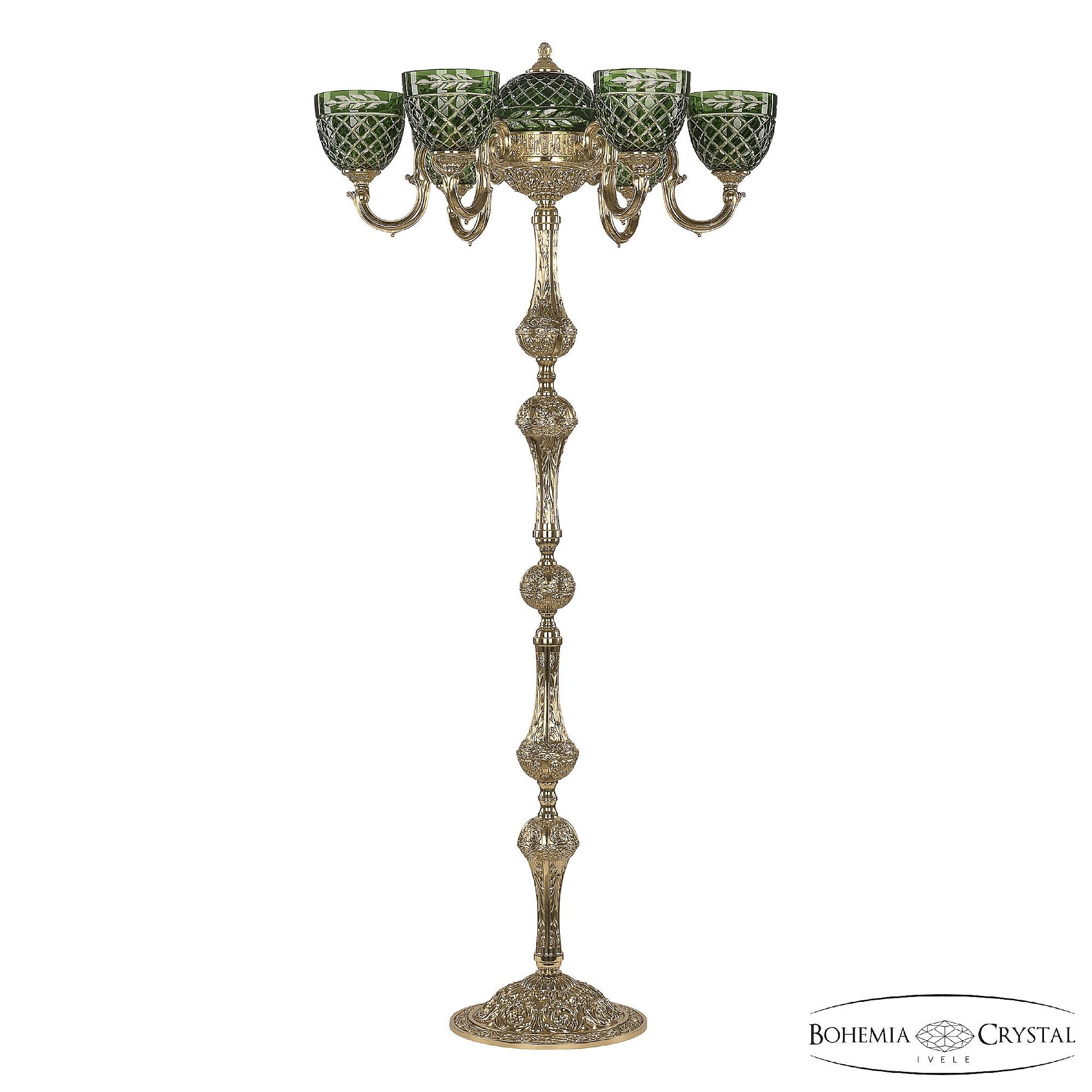 Торшер Bohemia Verona 72003TP/6/175 G P1 U Clear-Green/H-1J
