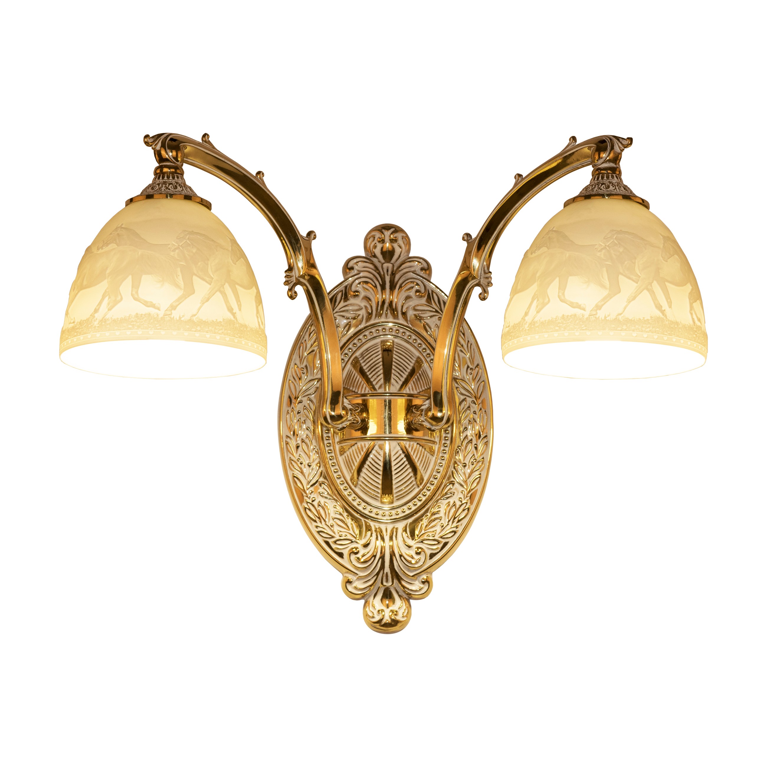 Настенное бра Bohemia Verona 7211B12/2/210 GW P1 D Horse