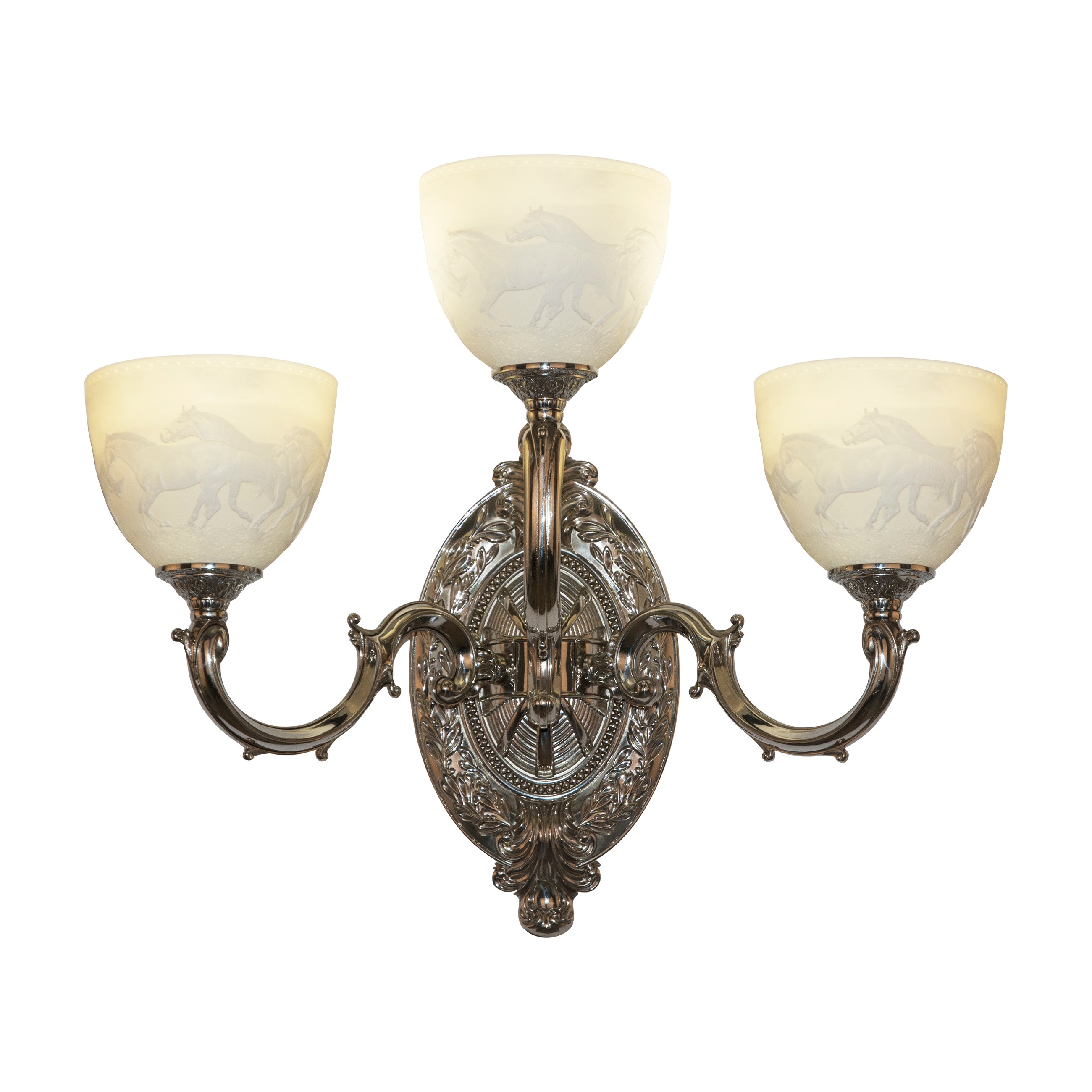 Настенное бра Bohemia Verona 7214B12/2+1/210 Ni P1 U Horse