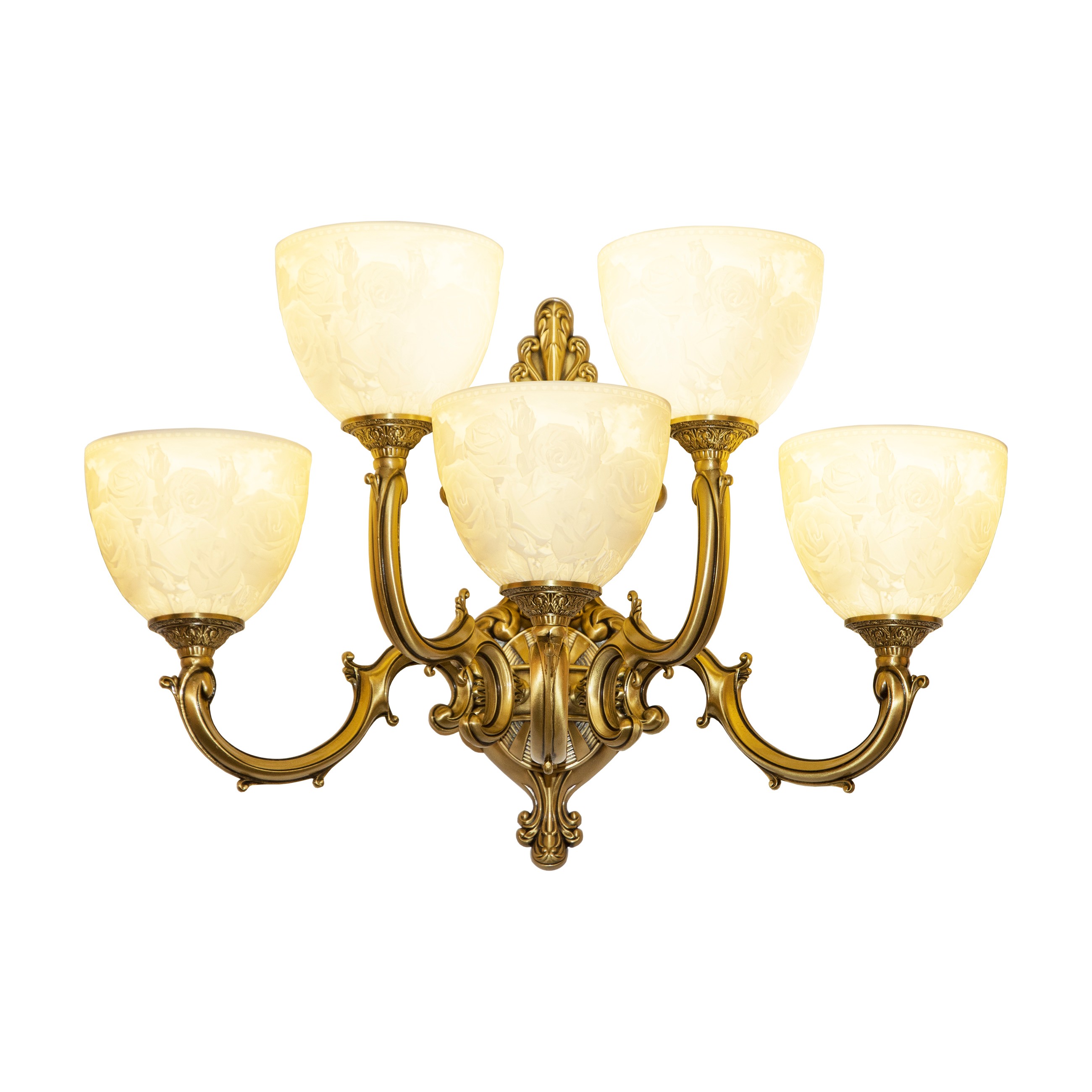 Настенное бра Bohemia Verona 7214B15/3+2/210 FP P1 U Rose