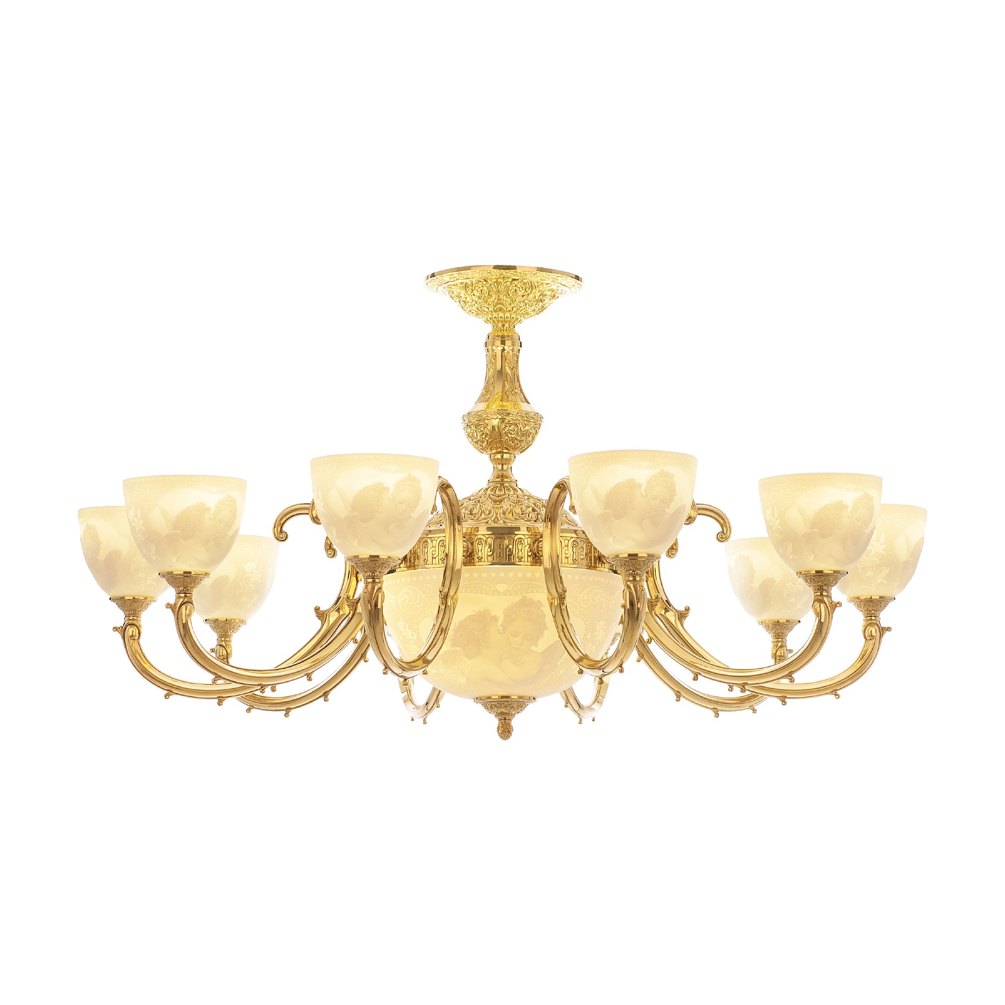 Потолочная люстра Bohemia Verona 72209P/10/300 G P1 U Angel