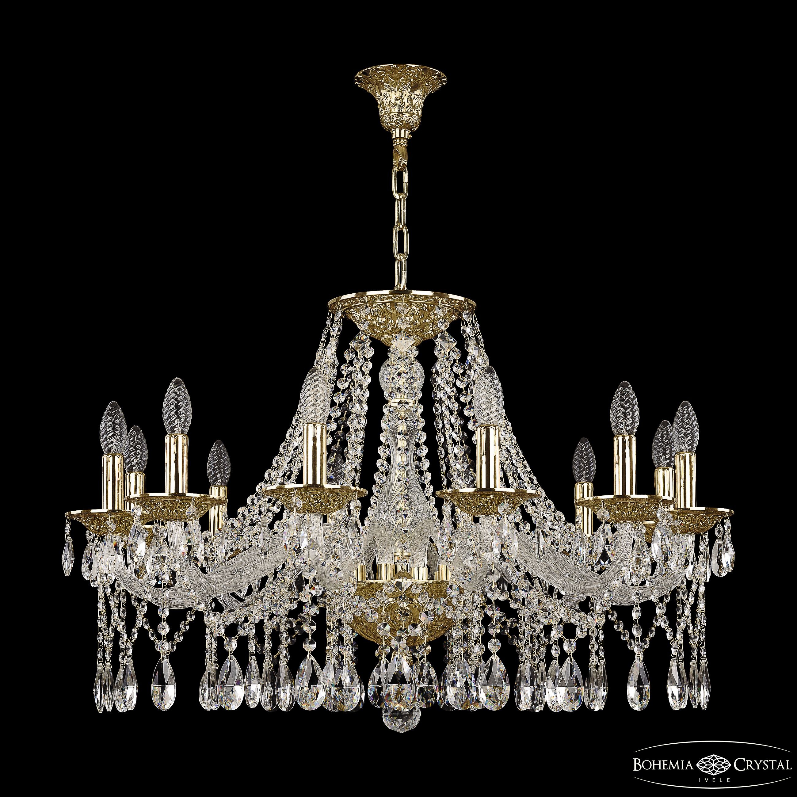 Подвесная хрустальная люстра 1613 Bohemia 16213/12/300 G