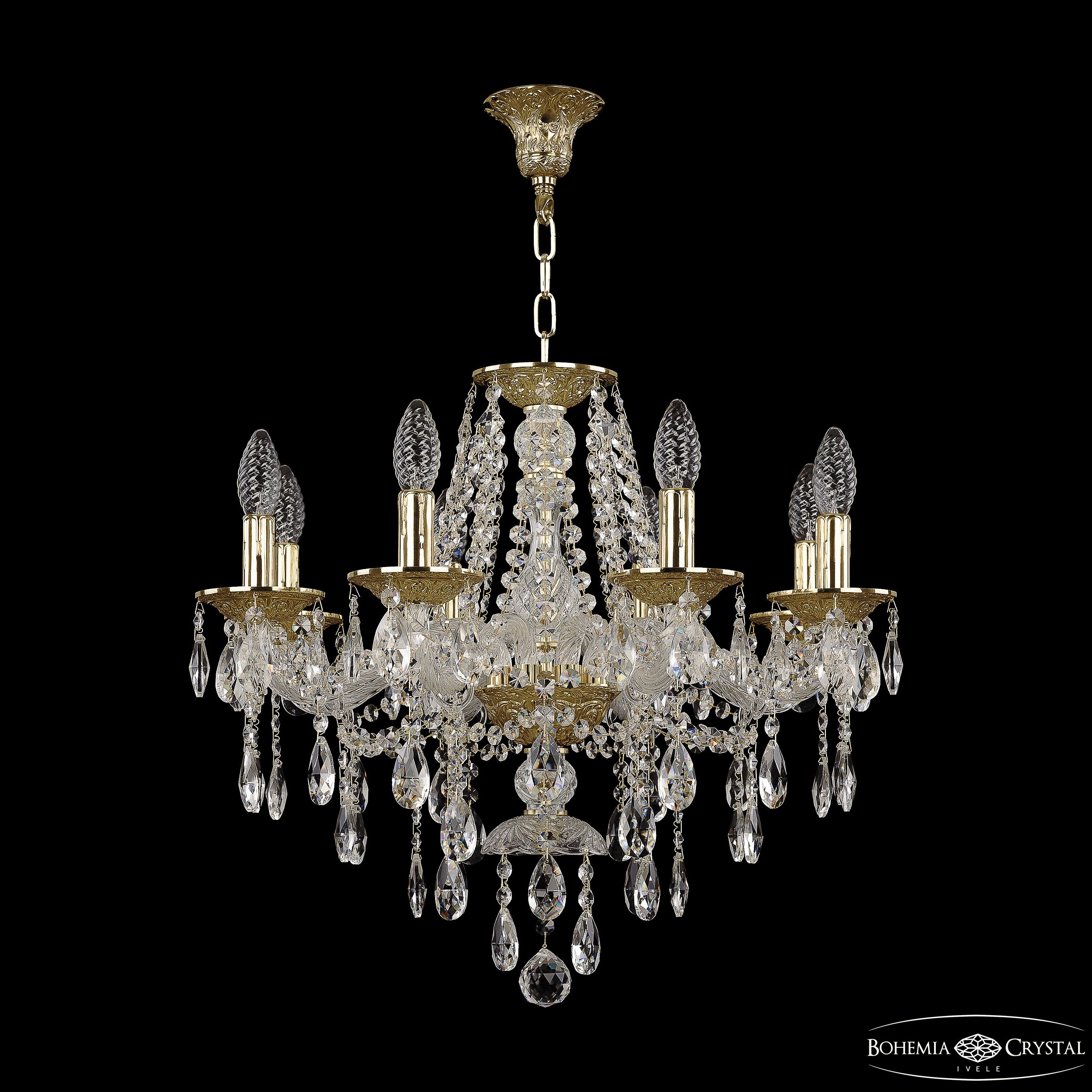 Подвесная хрустальная люстра 1615 Bohemia 16215/8/200 G