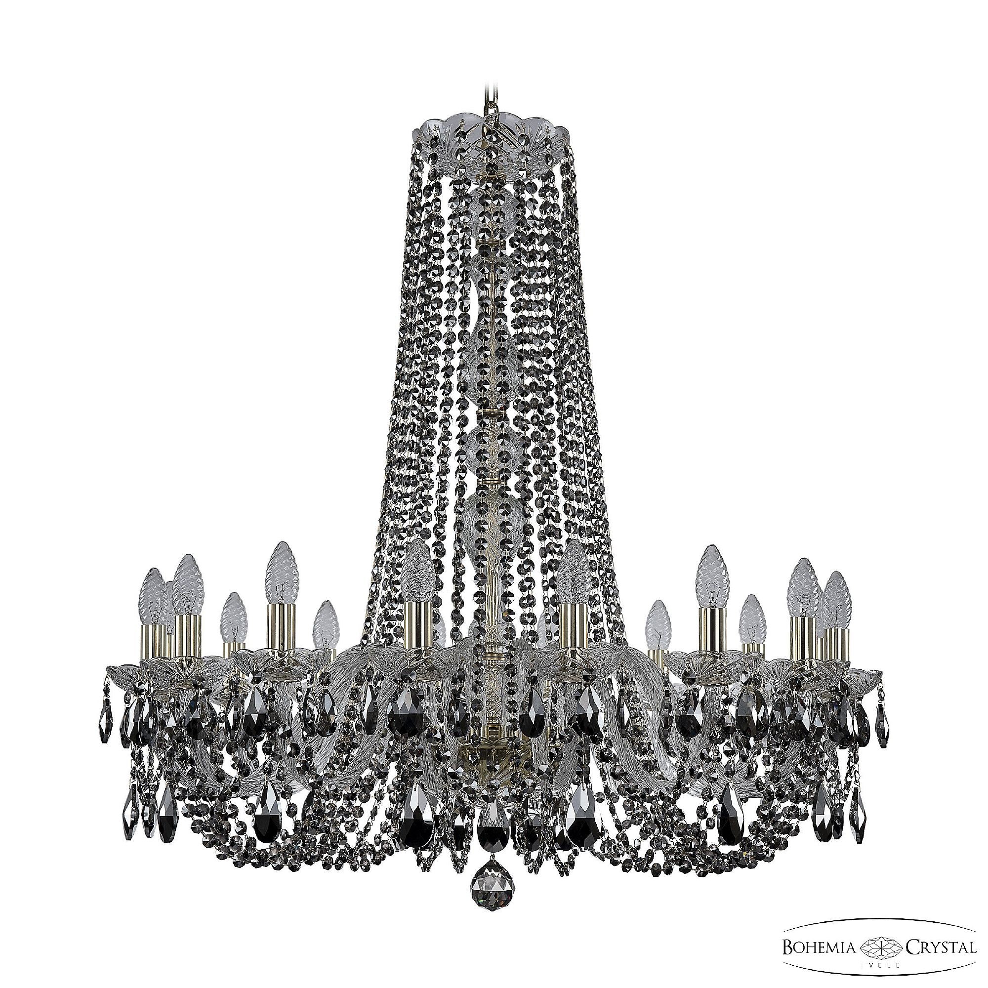Подвесная хрустальная люстра 1402 Bohemia 1402/16/300/h-90 G R781