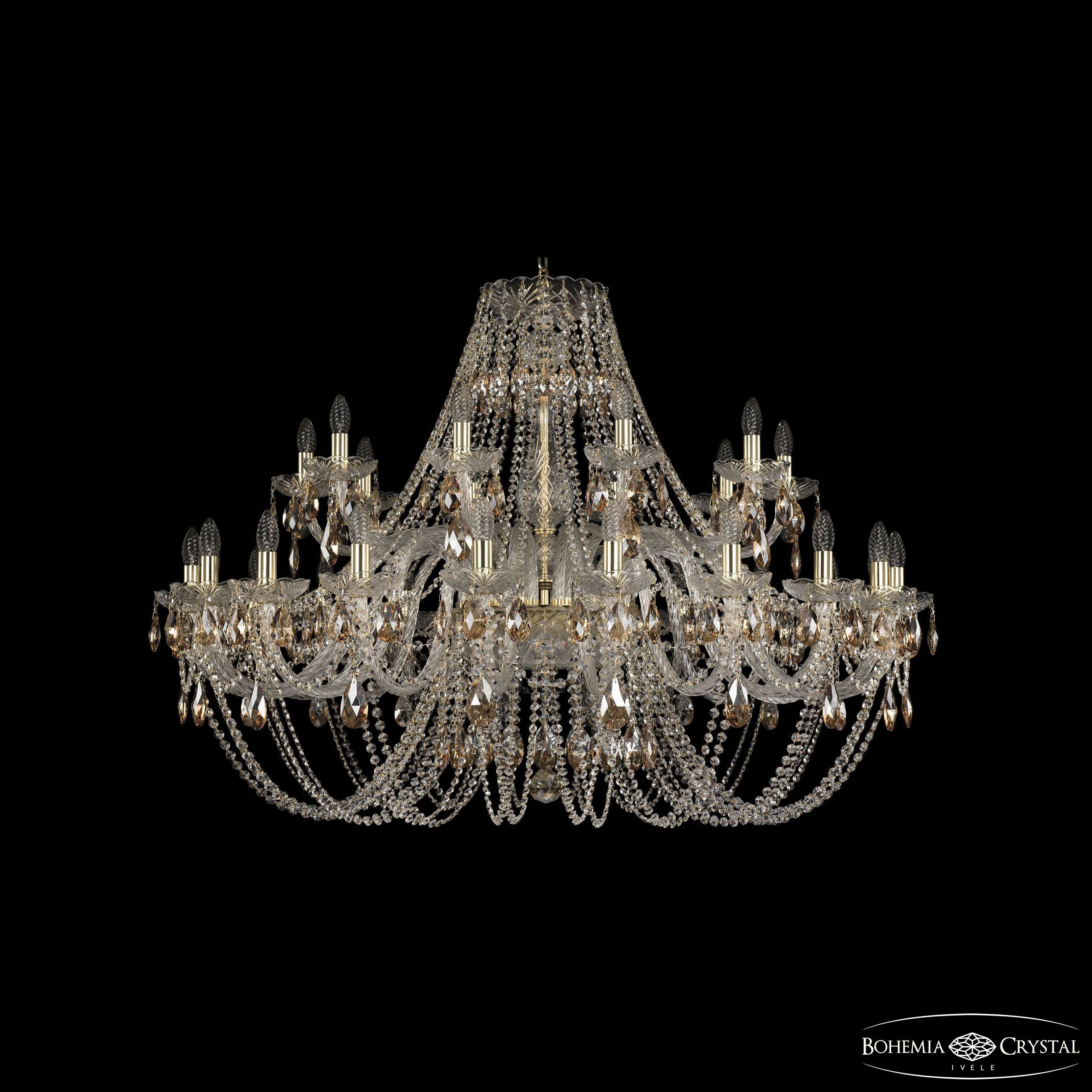Подвесная хрустальная люстра 1406 Bohemia 1406/20+10/460 G K721