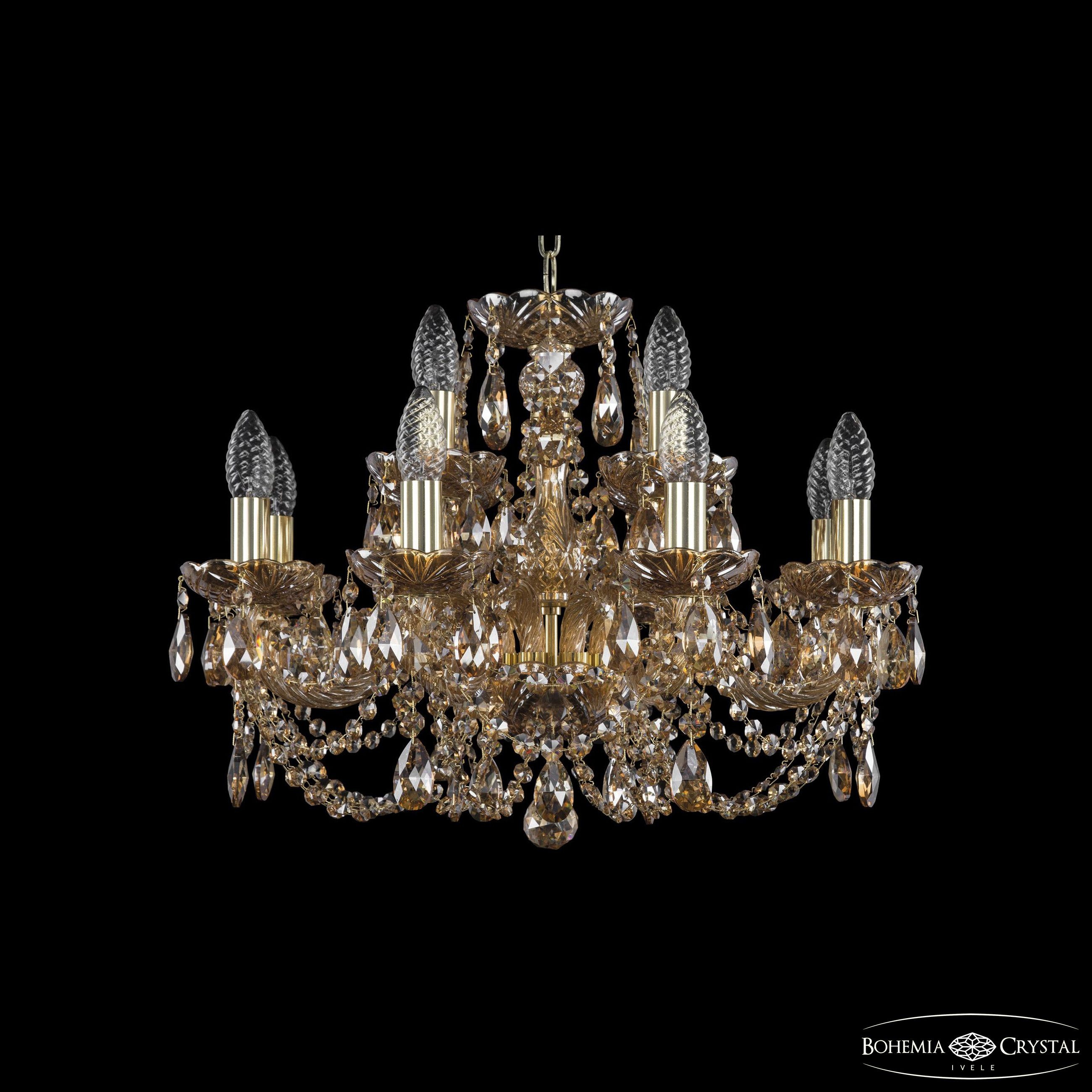 Подвесная хрустальная люстра 1406 Bohemia 1406/8+4/195 G M721