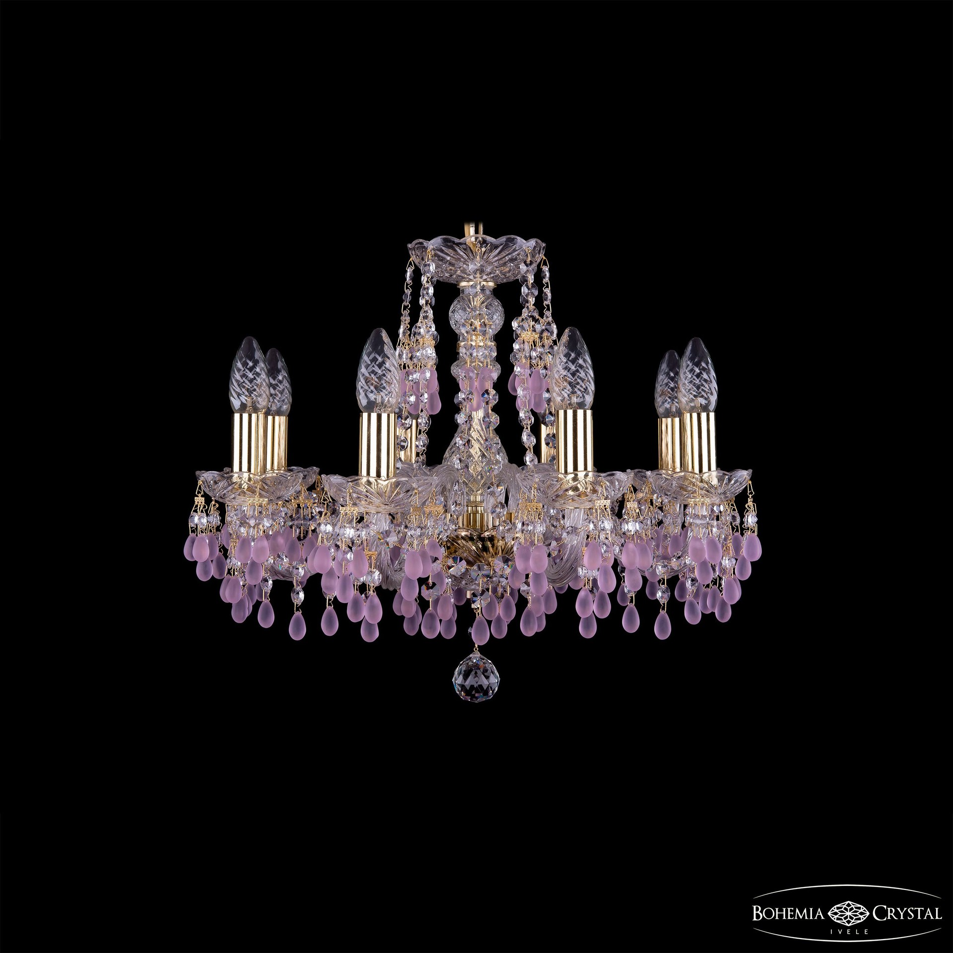 Подвесная хрустальная люстра 1410 Bohemia 1410/8/160 G V7010