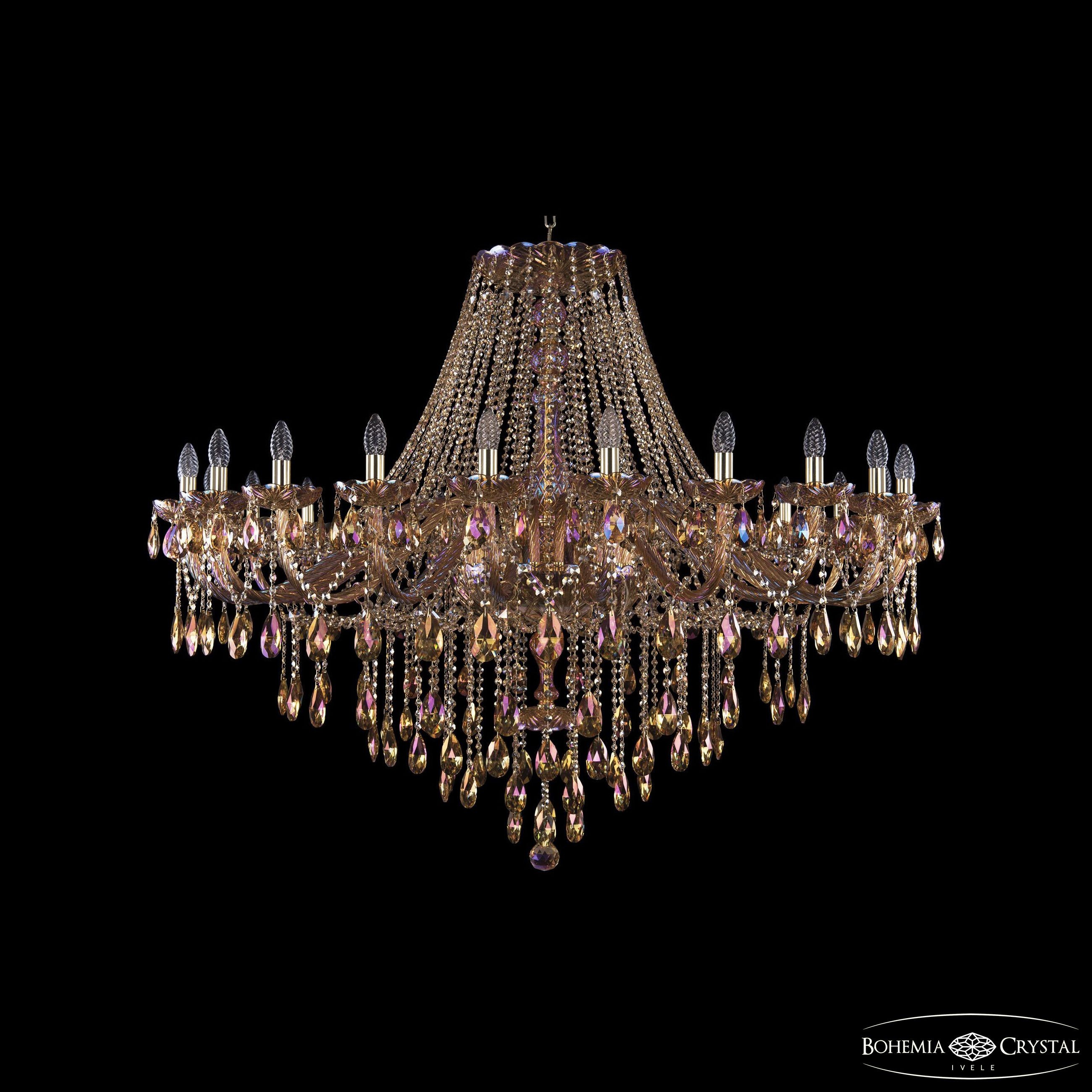 Подвесная хрустальная люстра 1415 Bohemia 1415/24/530 G M777