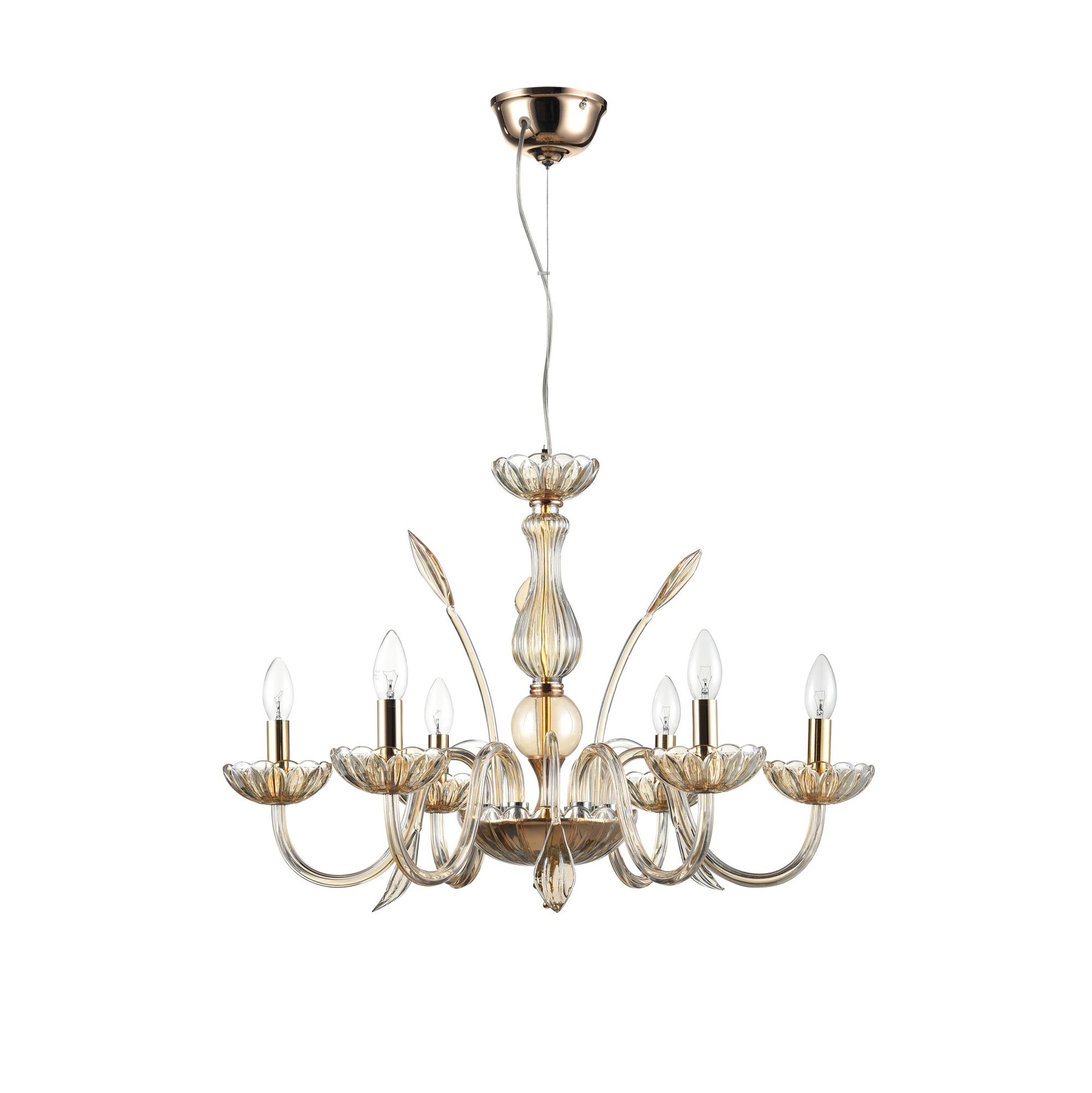 Подвесная люстра Maytoni Luciano DIA587-PL-06-R