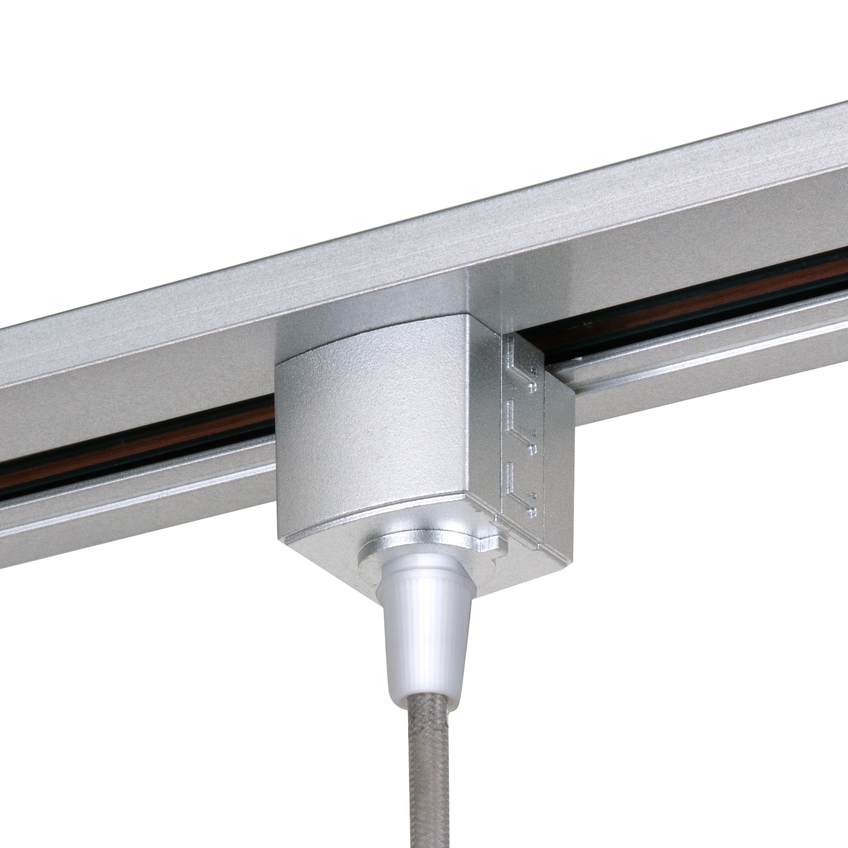 Коннектор для однофазного шинопровода Elektrostandard Коннектор для подвеса TRLM-1-CH /Коннектор для однофазного шинопровода серебро