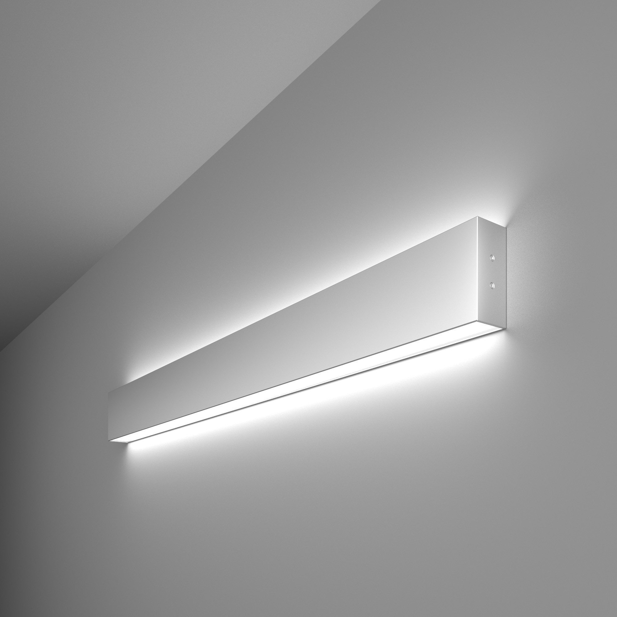 Настенный светильник Elektrostandard Grand Линейный светодиодный накладной двусторонний светильник 78см 30W 6500K матовое серебро (101-100-40-7
