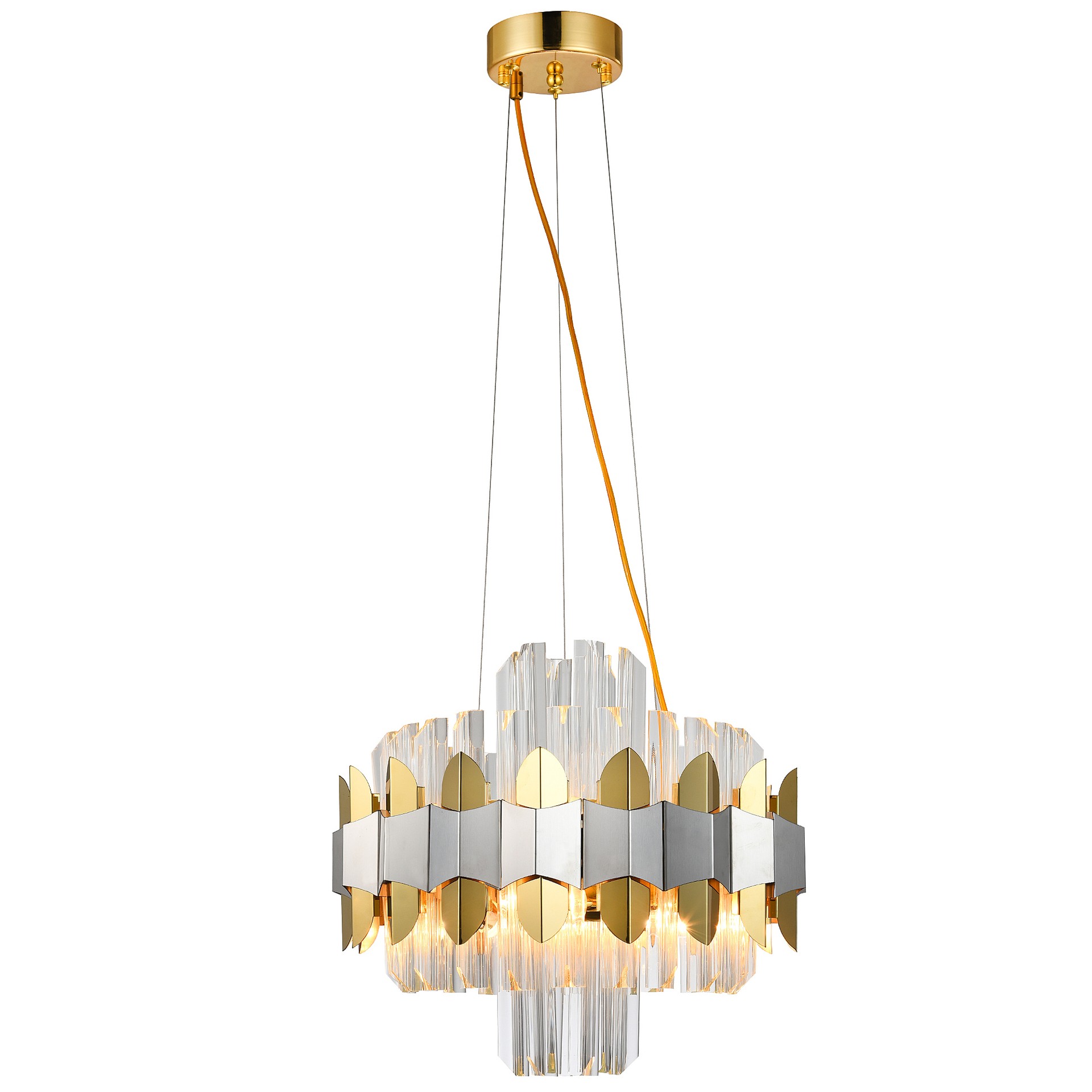 Подвесная люстра Natali Kovaltseva Skala SKALA 81435/6C BRASS SILVER