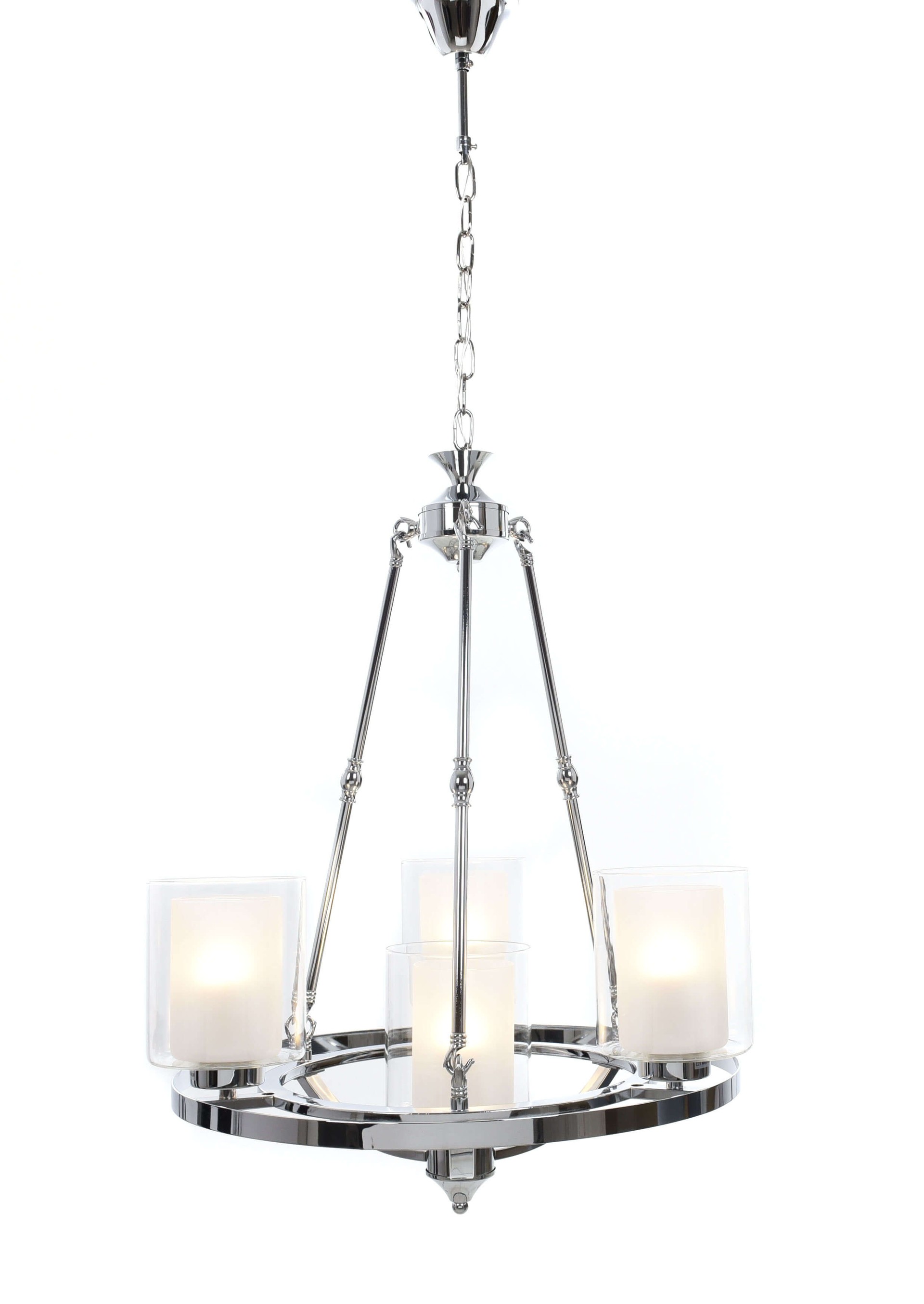 Подвесная люстра Lumina Deco Santini LDP 1220-4 CHR+WT