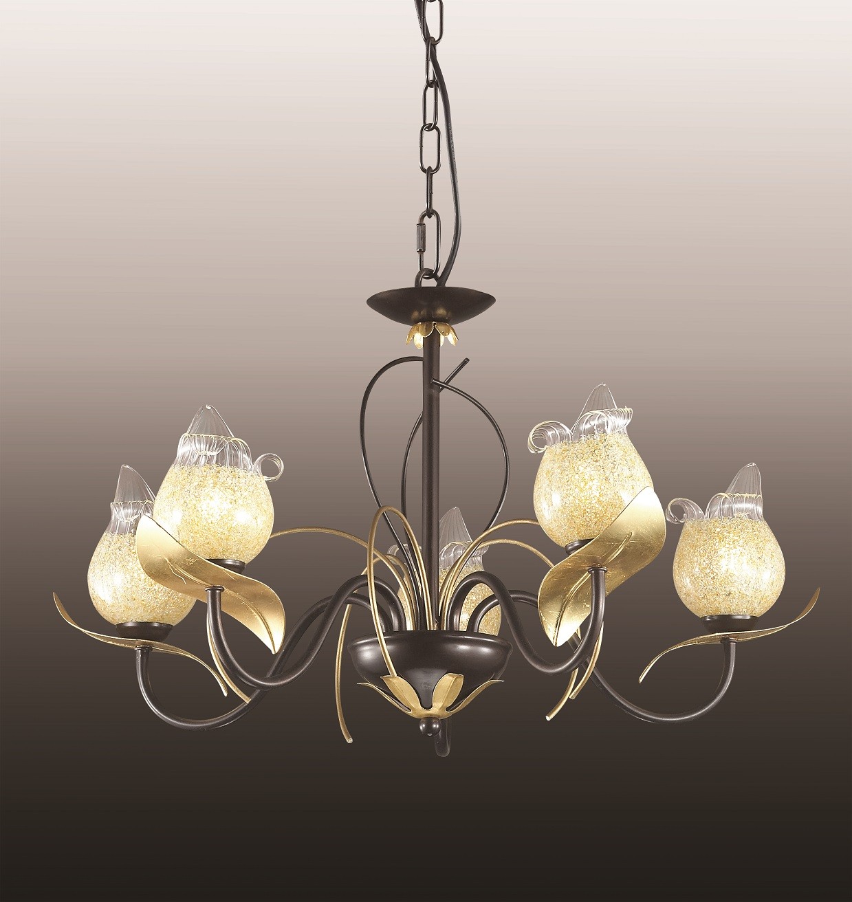 Люстра подвесная с цветочками Anaba 2691/5 Odeon Light