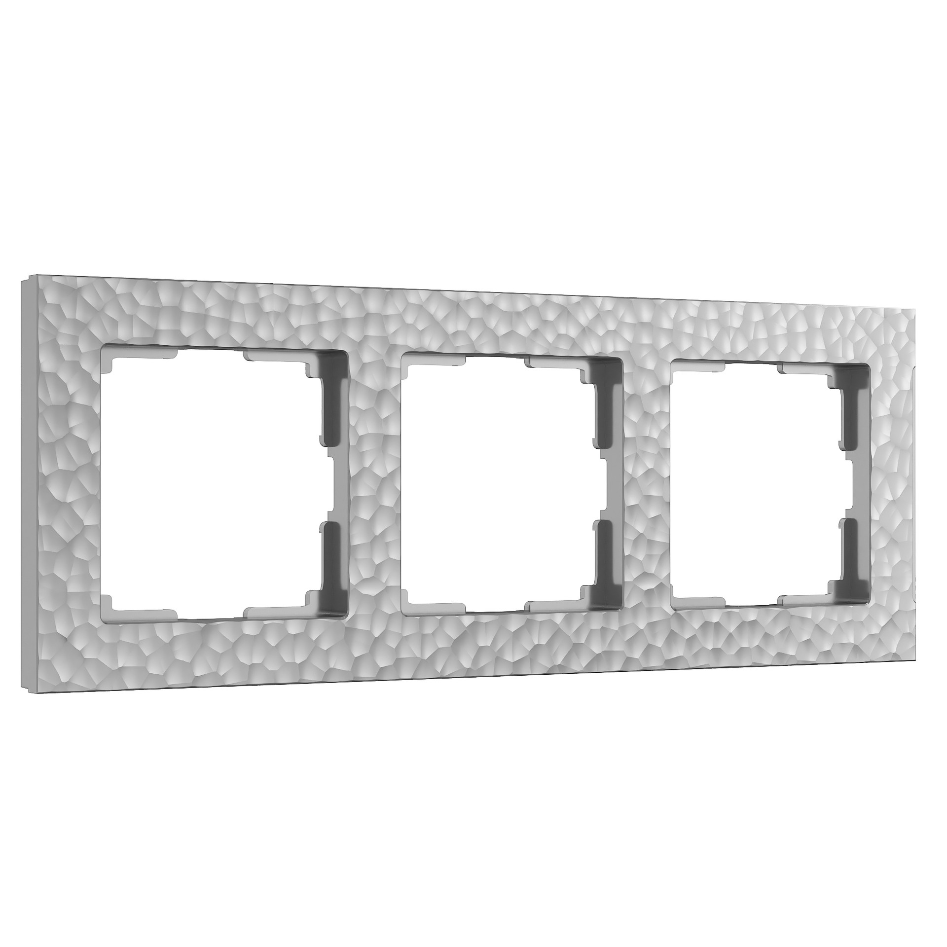 Рамка Werkel W0032406/ Рамка на 3 поста (серебряный)