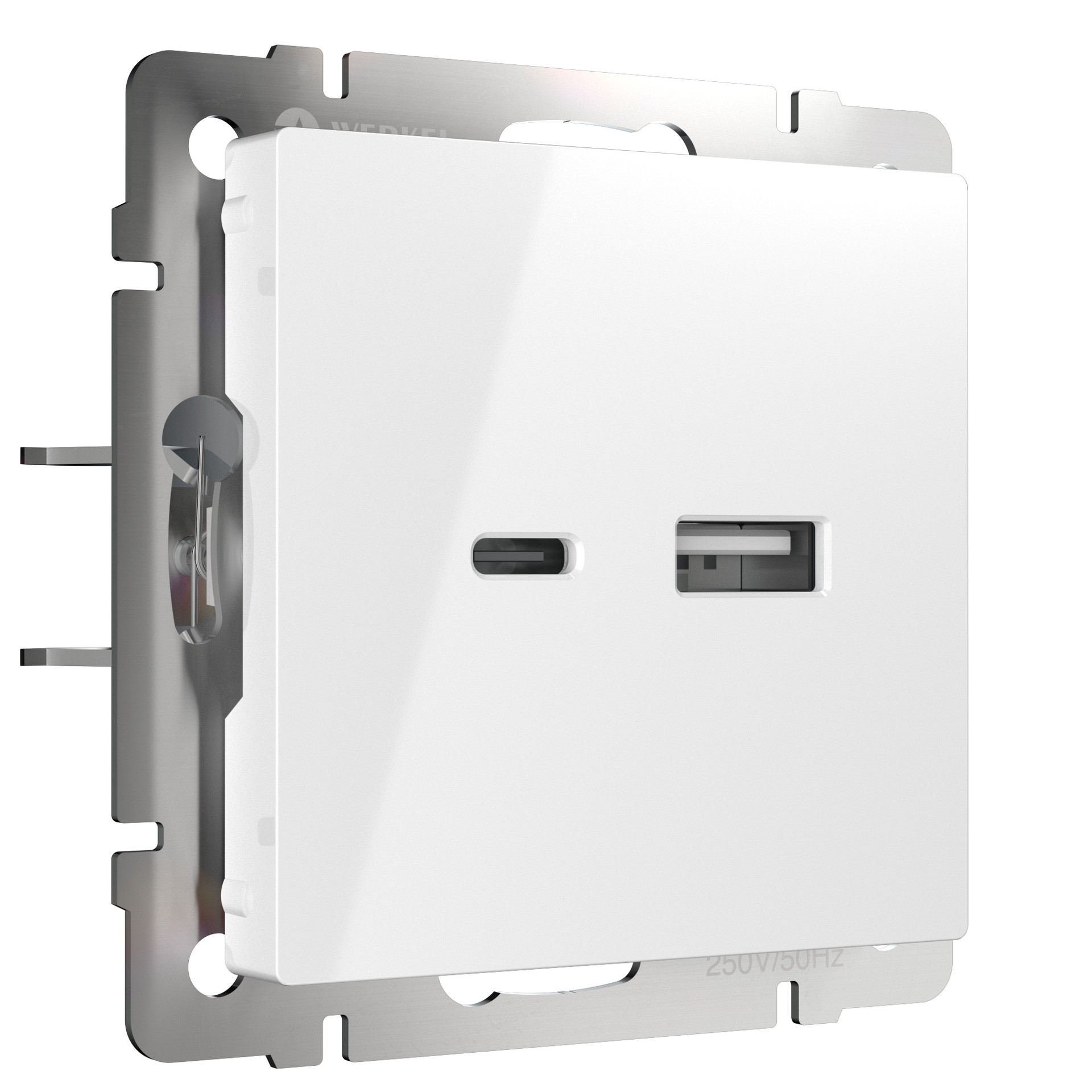 Розетка Werkel W1171801/ Розетка USB тип A+С (белый)