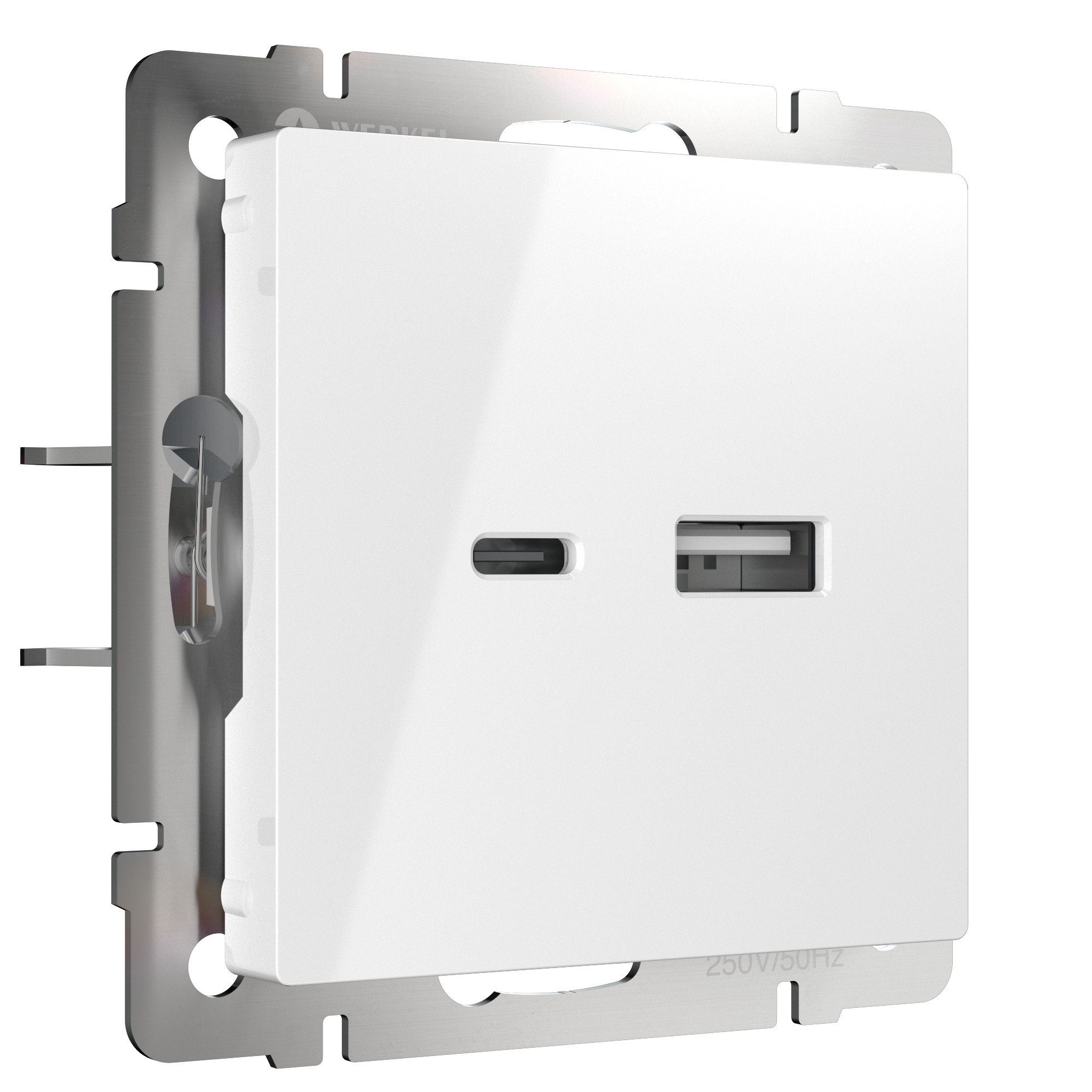 Розетка Werkel W1171801/ Розетка USB тип A+С (белый)