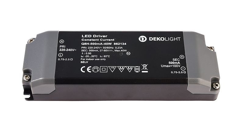 Блок питания Q8H-500mA/40W Deko-Light power supply 862134