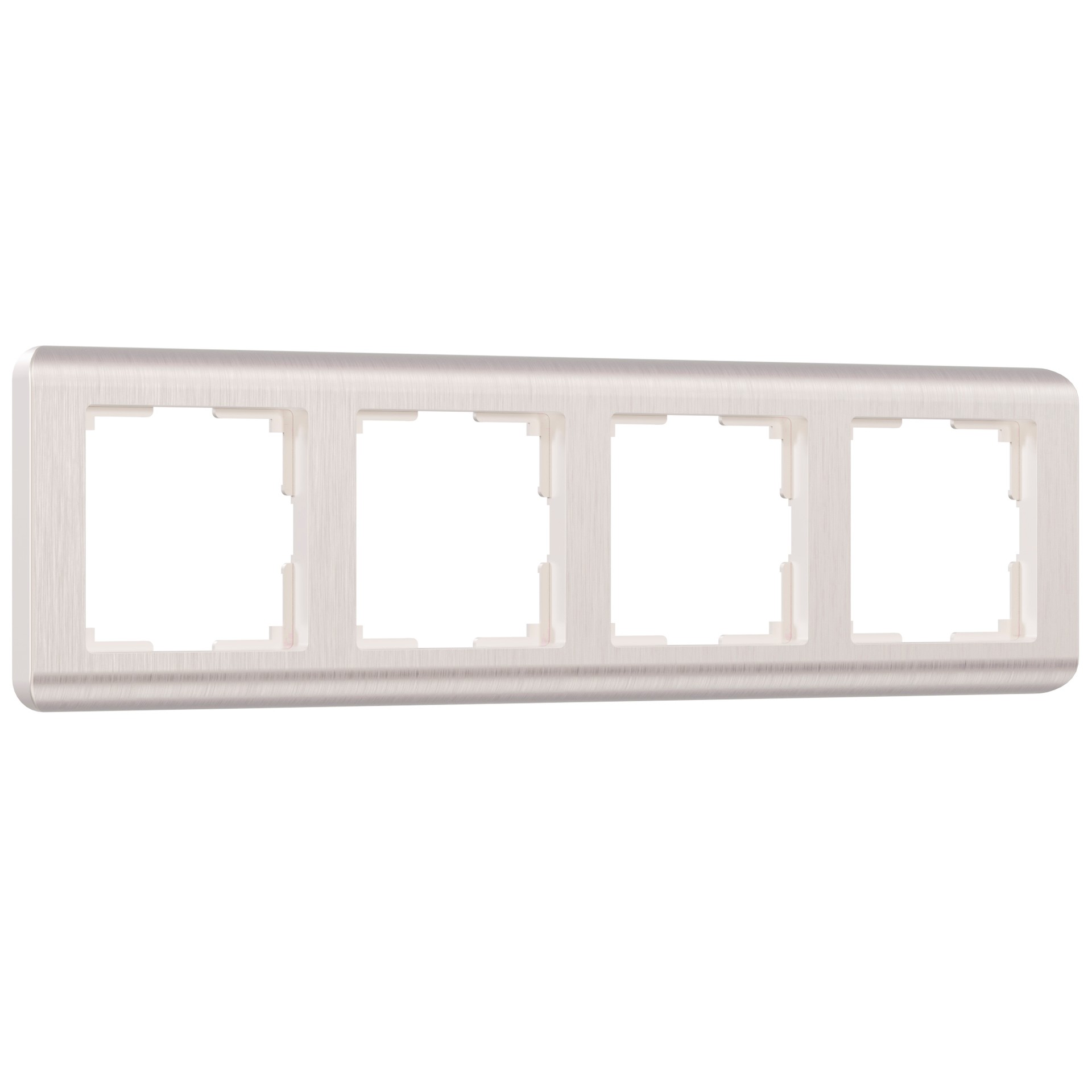 Рамка Werkel W0042113/ Рамка на 4 поста Stream (перламутровый)