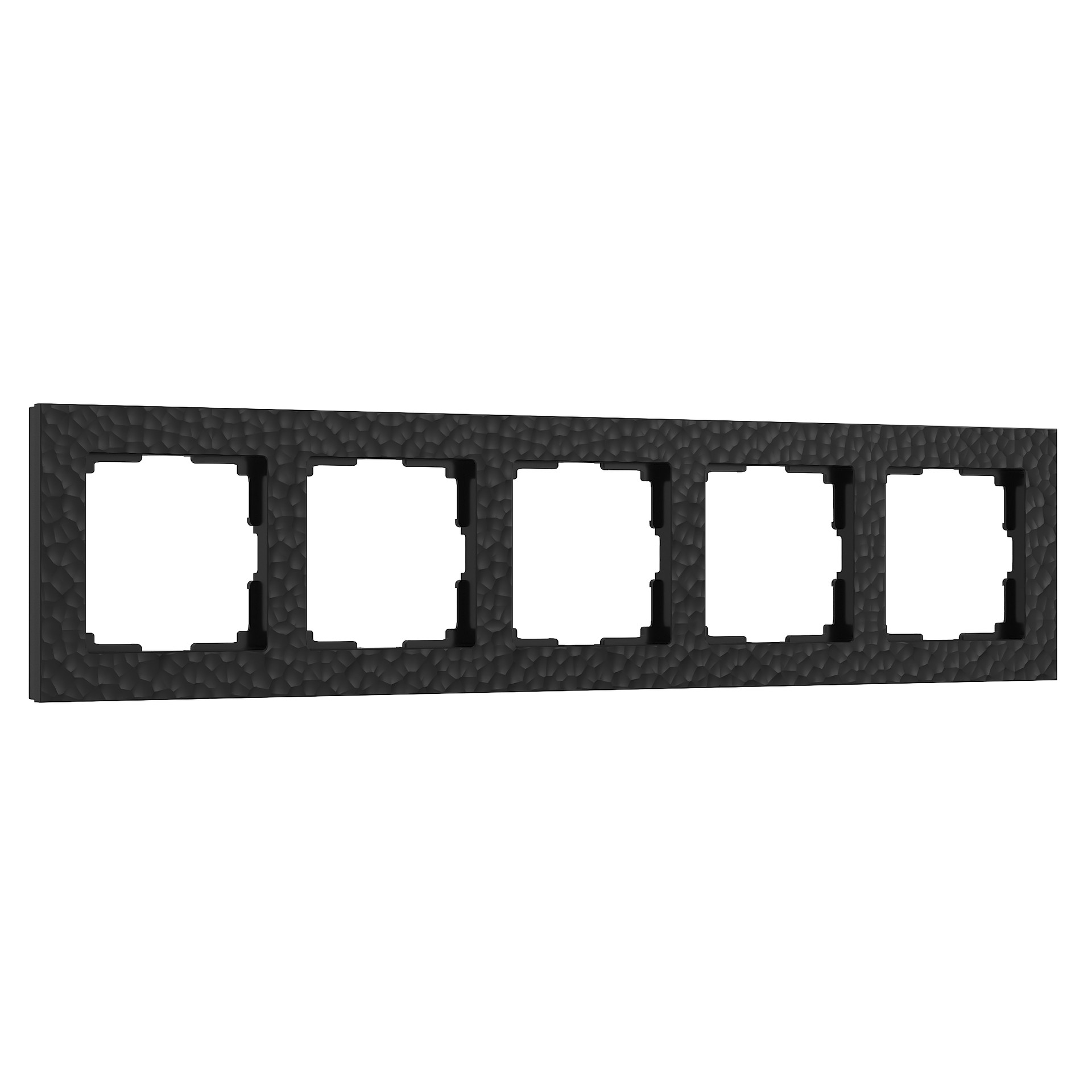 Рамка Werkel W0052408/ Рамка на 5 постов Hammer (черный)