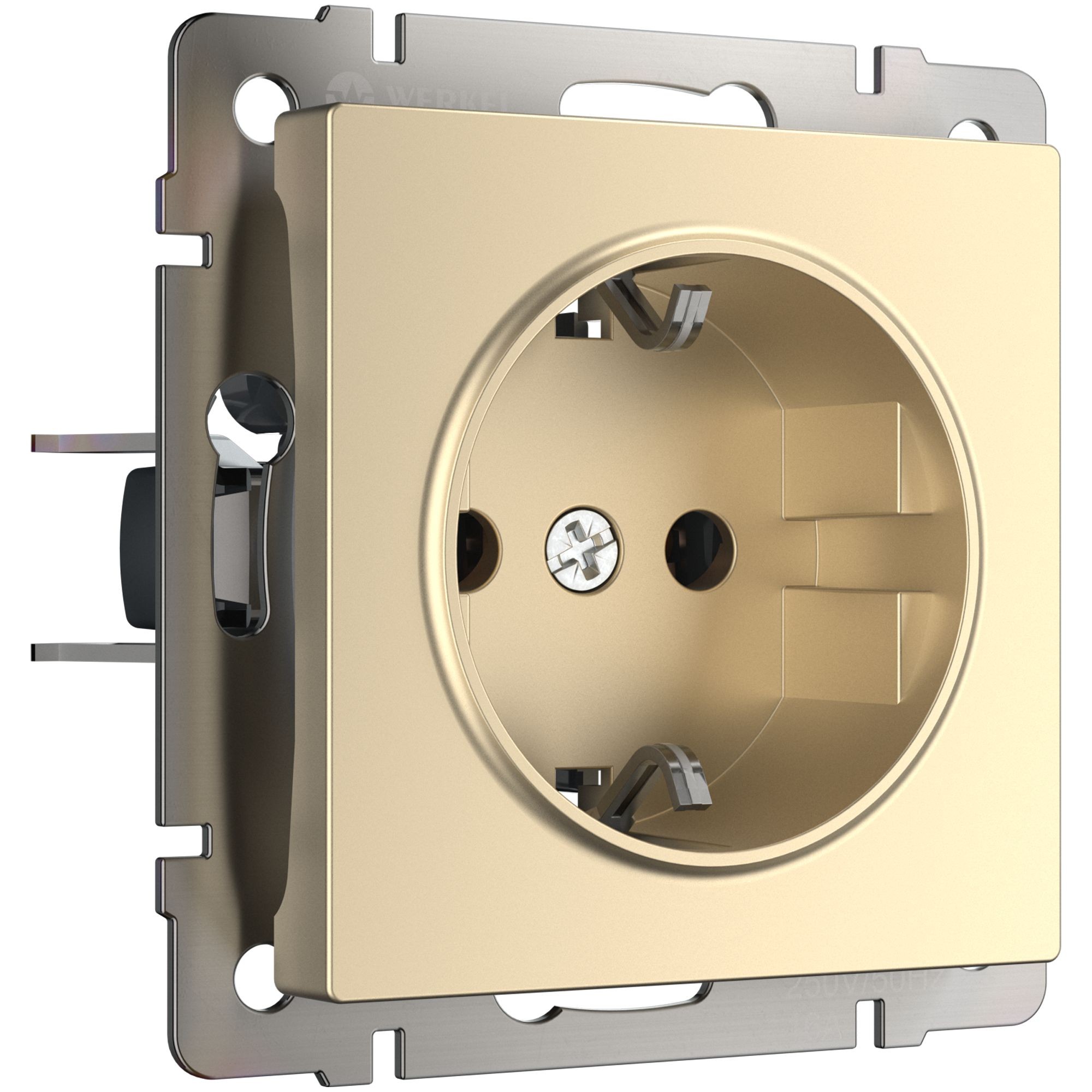 Розетка Werkel W1171011/ Розетка с заземлением (шампань)