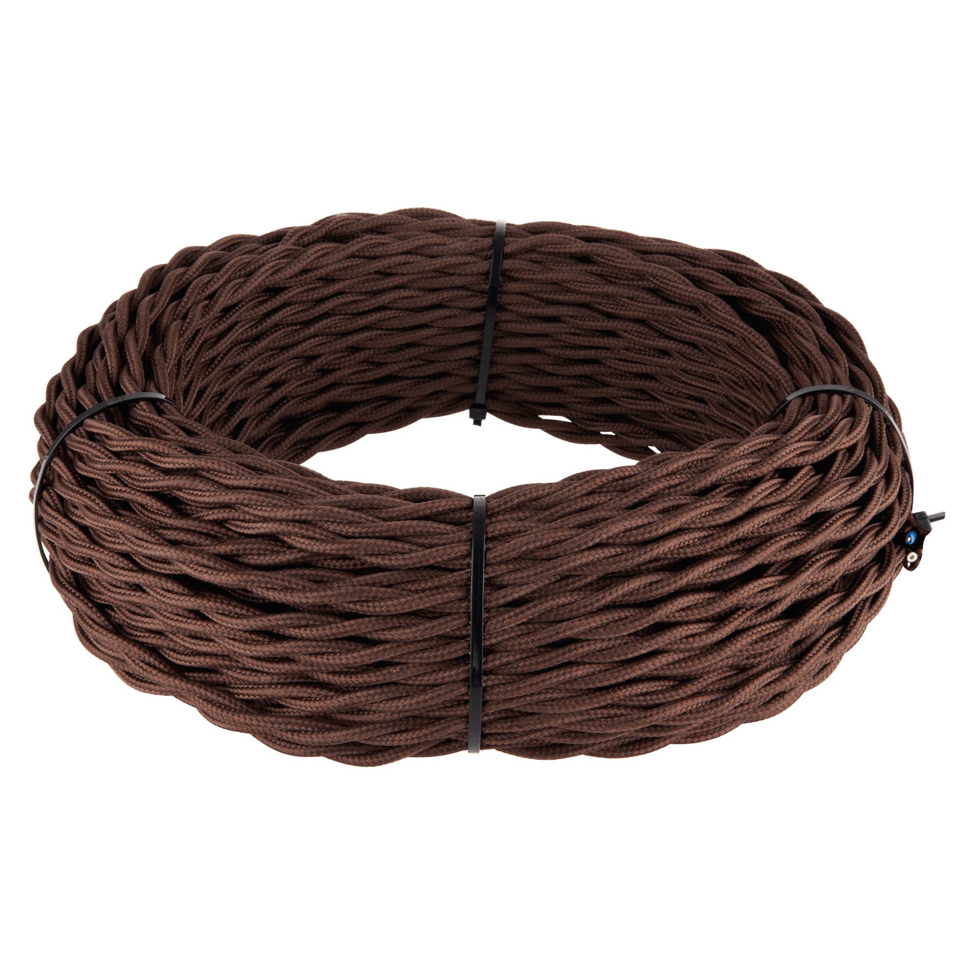 Ретро кабель Werkel W6453314/ Ретро кабель витой 3х2,5 (коричневый) 20 м