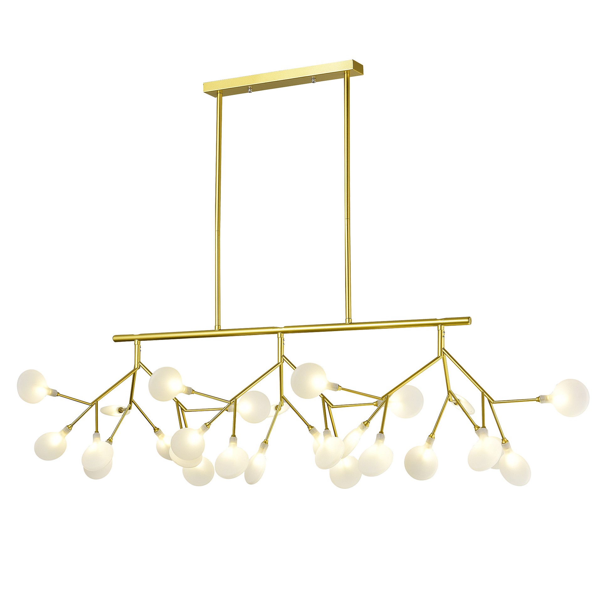 Люстра на штанге Natali Kovaltseva Grace GRACE 75128/12C GOLD SATIN