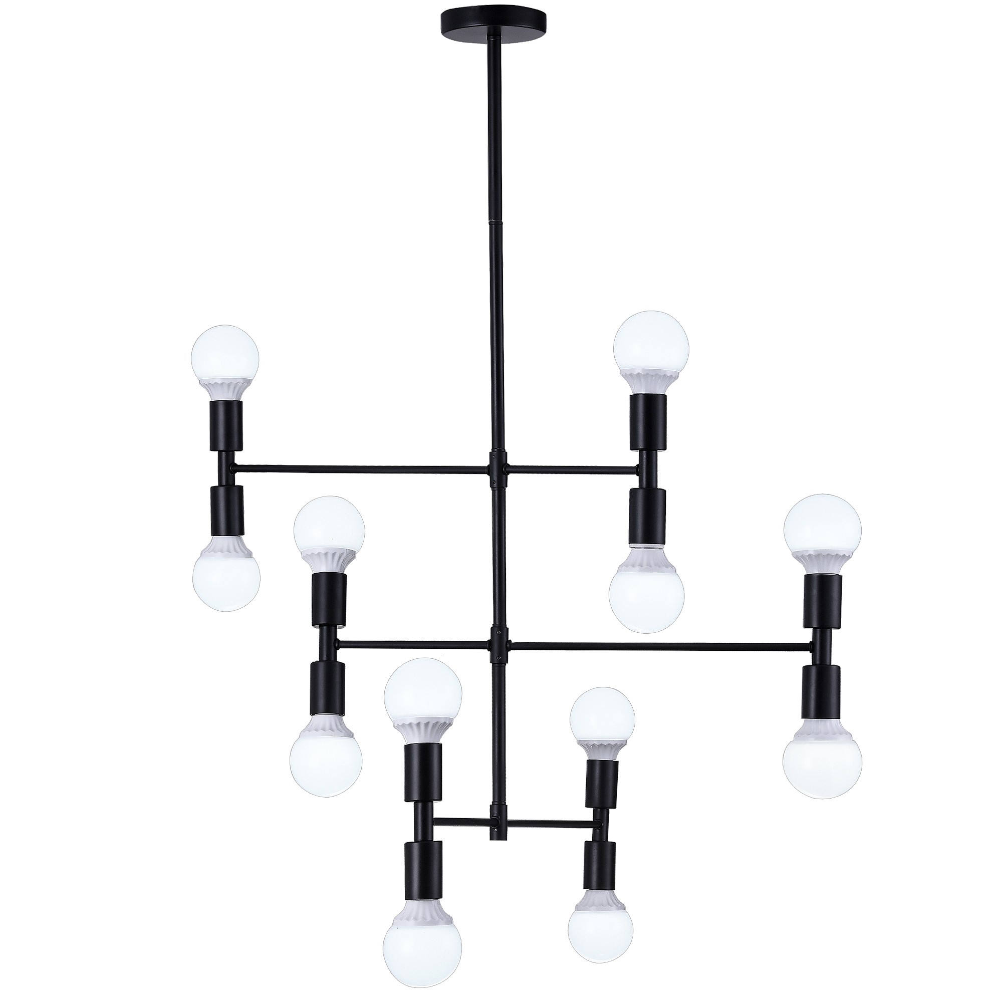 Люстра на штанге Natali Kovaltseva Loft Lux LOFT LUX 75129/12C BLACK