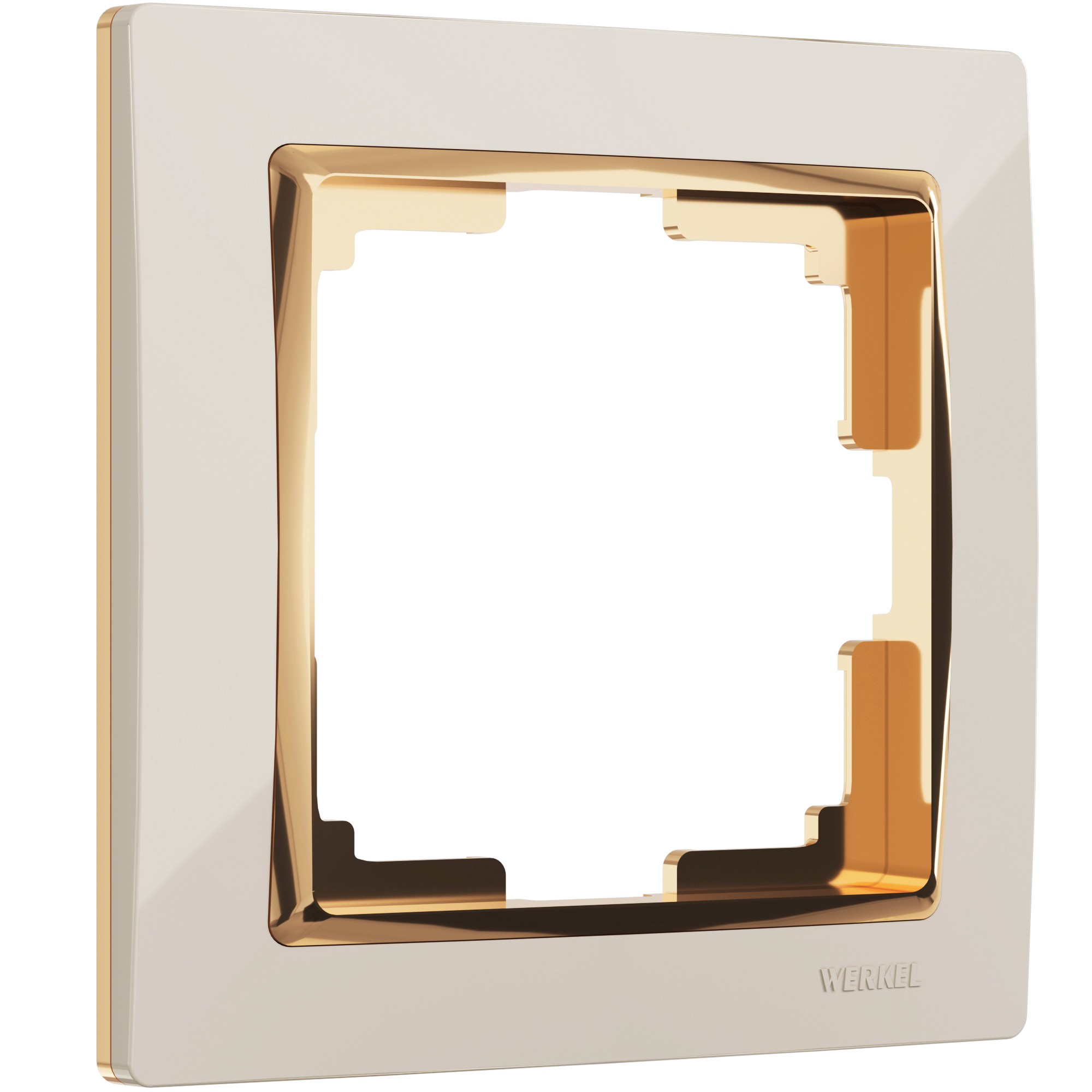Рамка Werkel W0011932/ Рамка на 1 пост Snabb (слоновая кость/золото)