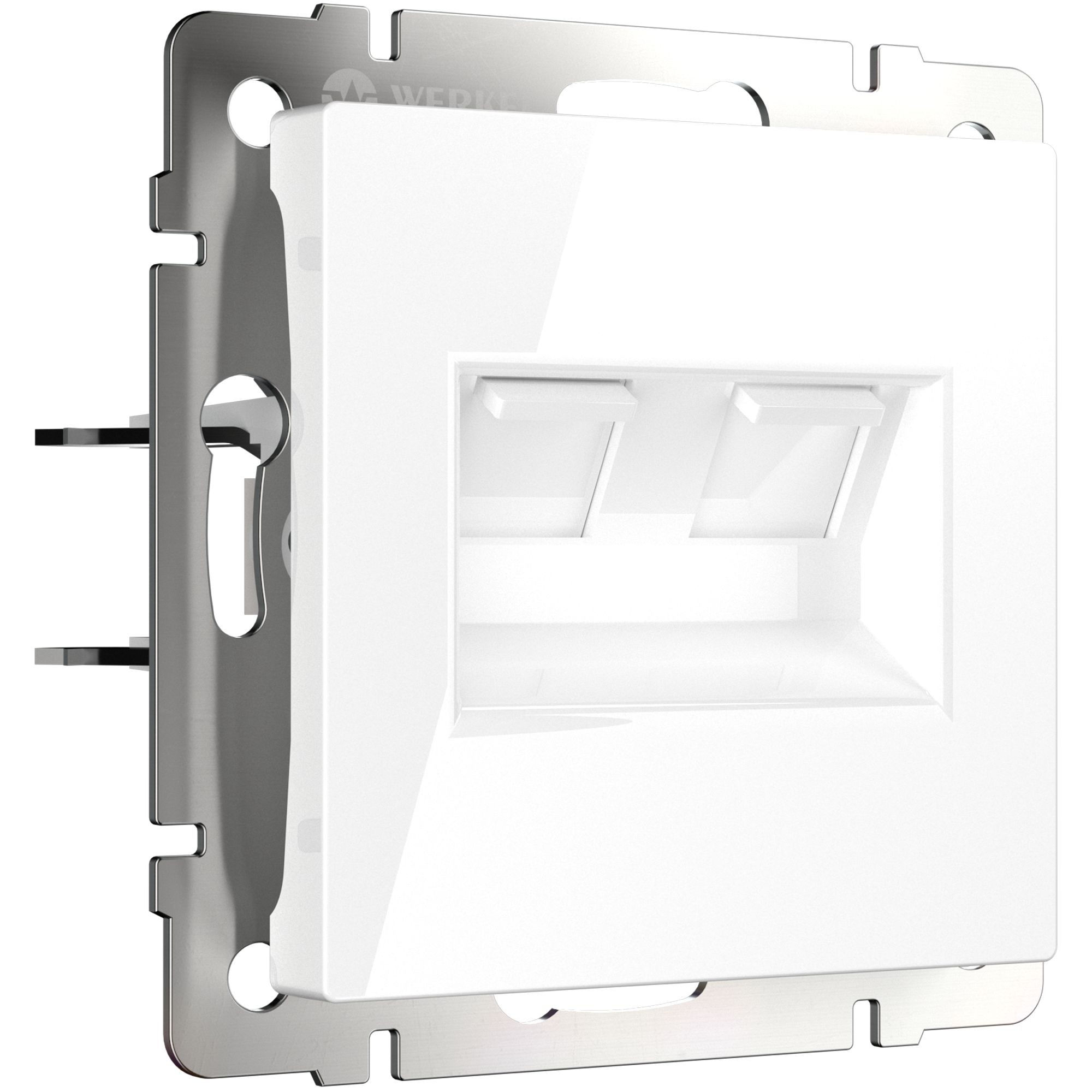 Розетка Werkel W1181101/ Розетка двойная Ethernet RJ-45 (белый)
