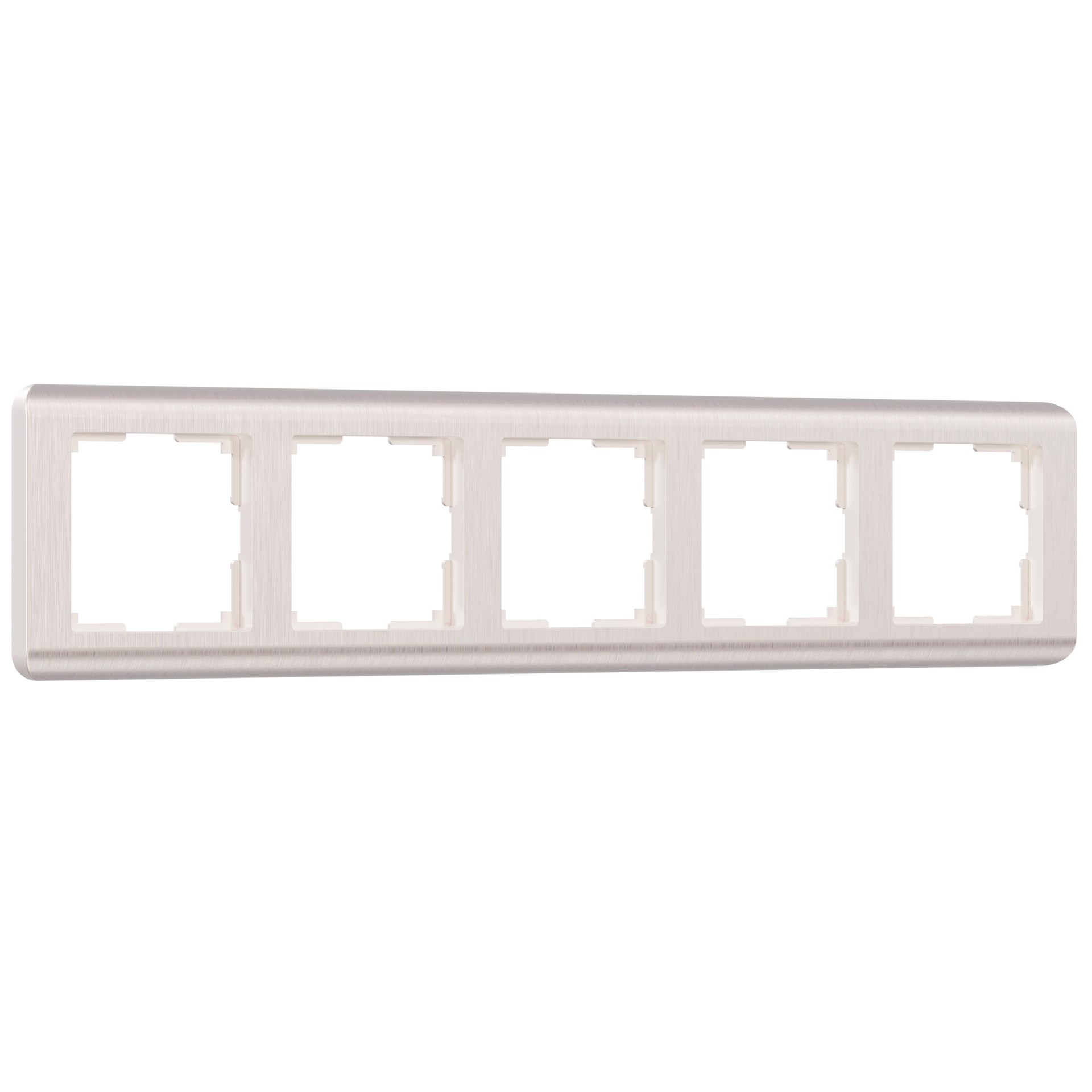 Рамка Werkel W0052113/ Рамка на 5 постов Stream (перламутровый)