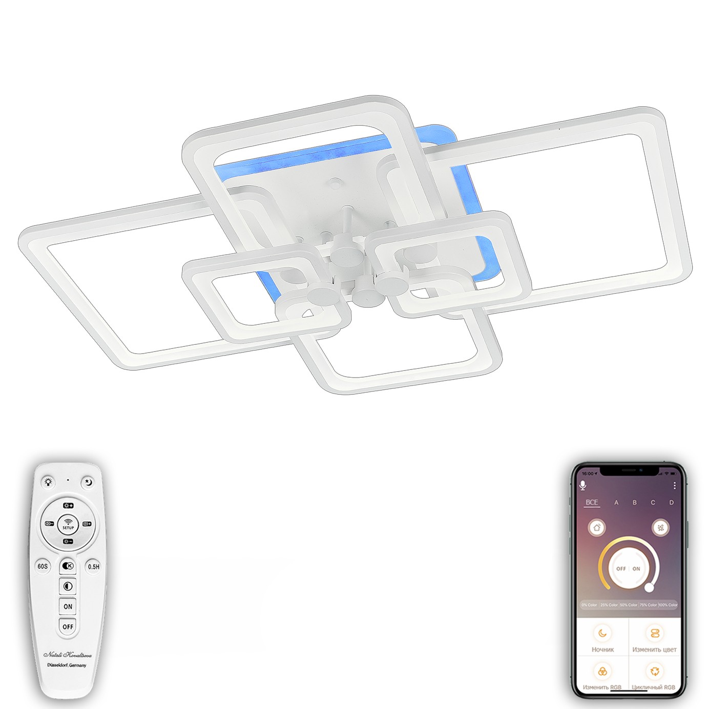 Потолочная люстра Natali Kovaltseva HIGH-TECH LED LAMPS HIGH-TECH LED LAMPS 82016