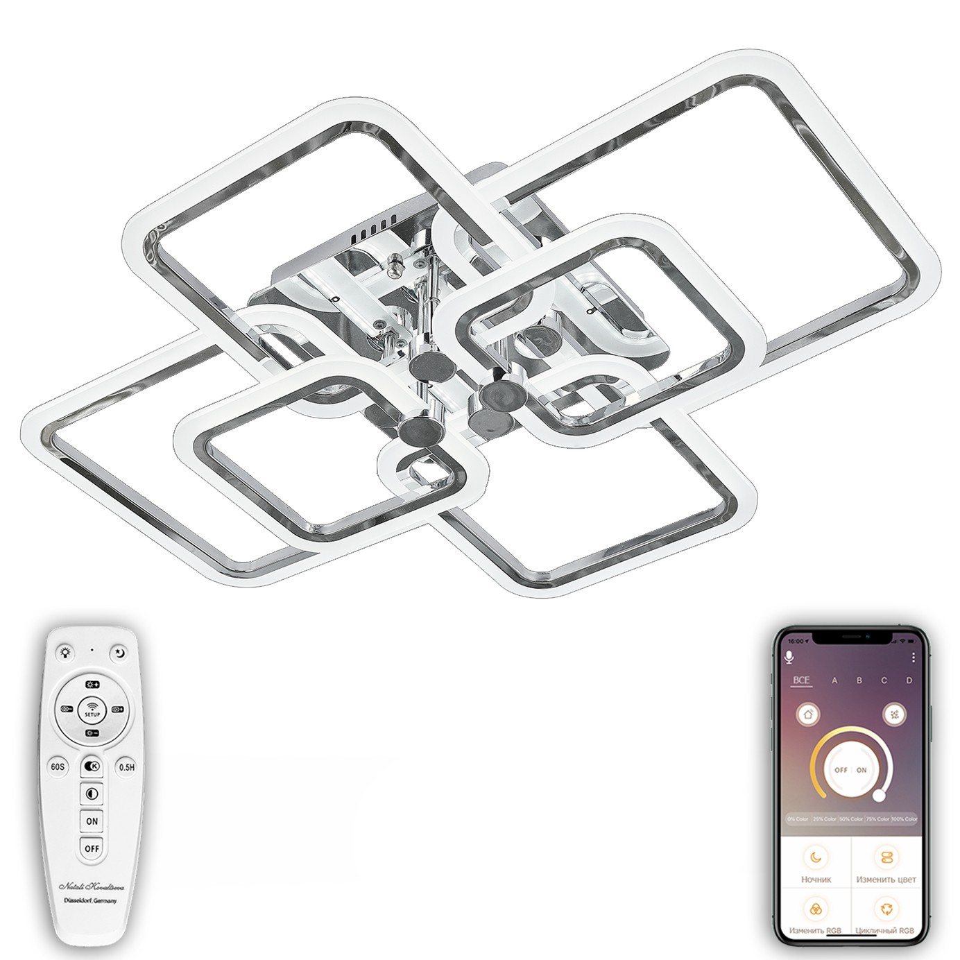 Потолочная люстра Natali Kovaltseva HIGH-TECH LED LAMPS HIGH-TECH LED LAMPS 82019